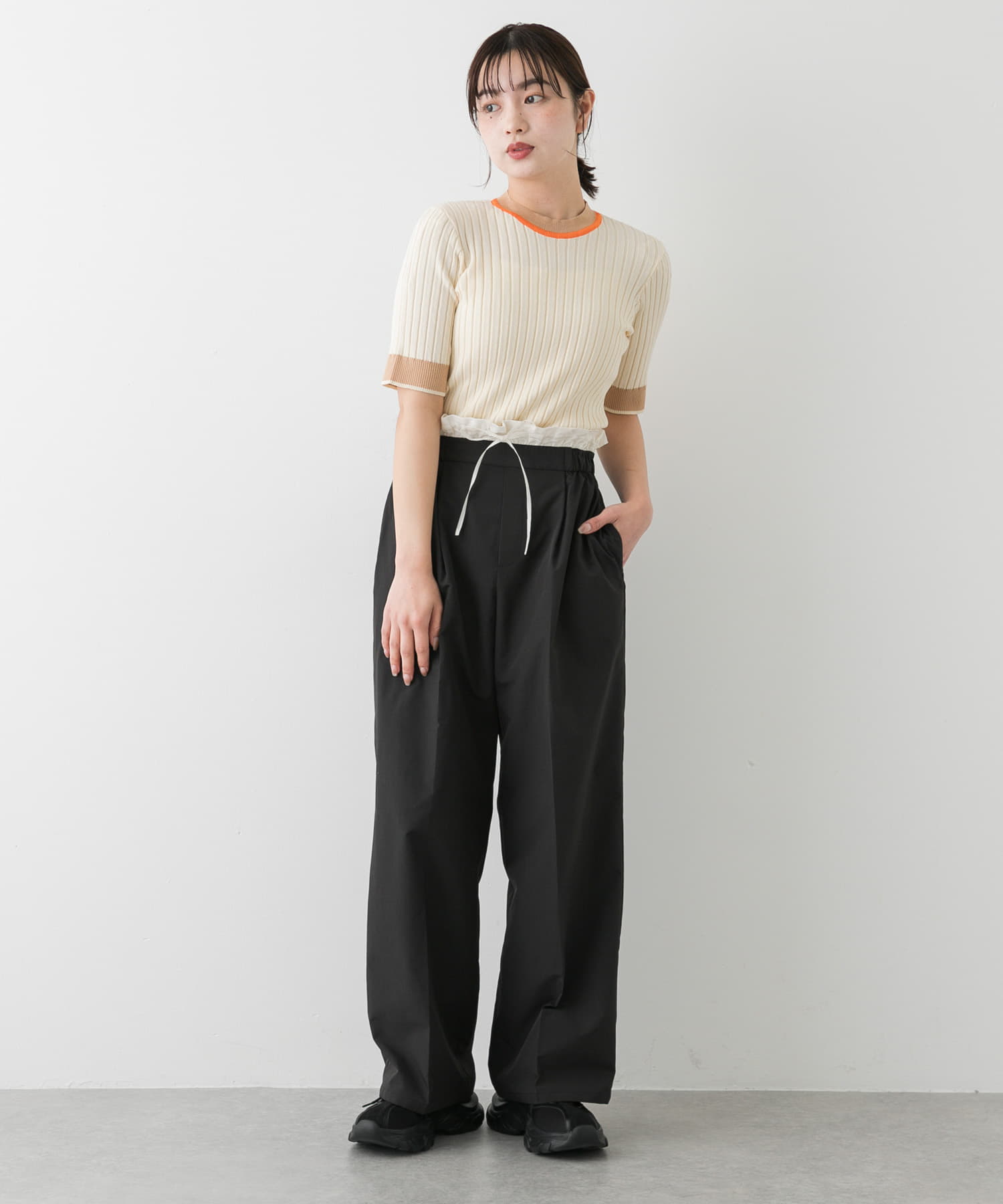 身長：158cm サイズ：one