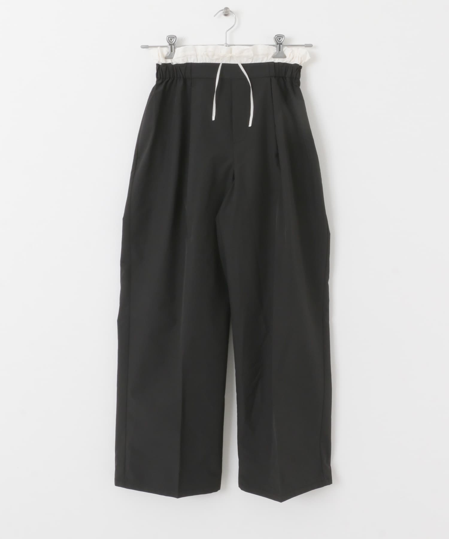 ダブルウエストパンツ BLACK one