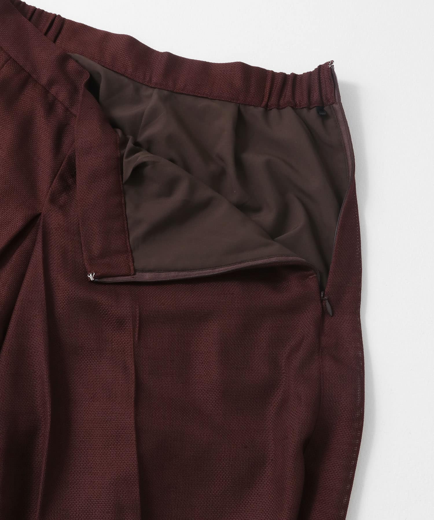 リネンライクメッシュバミューダ BROWN S