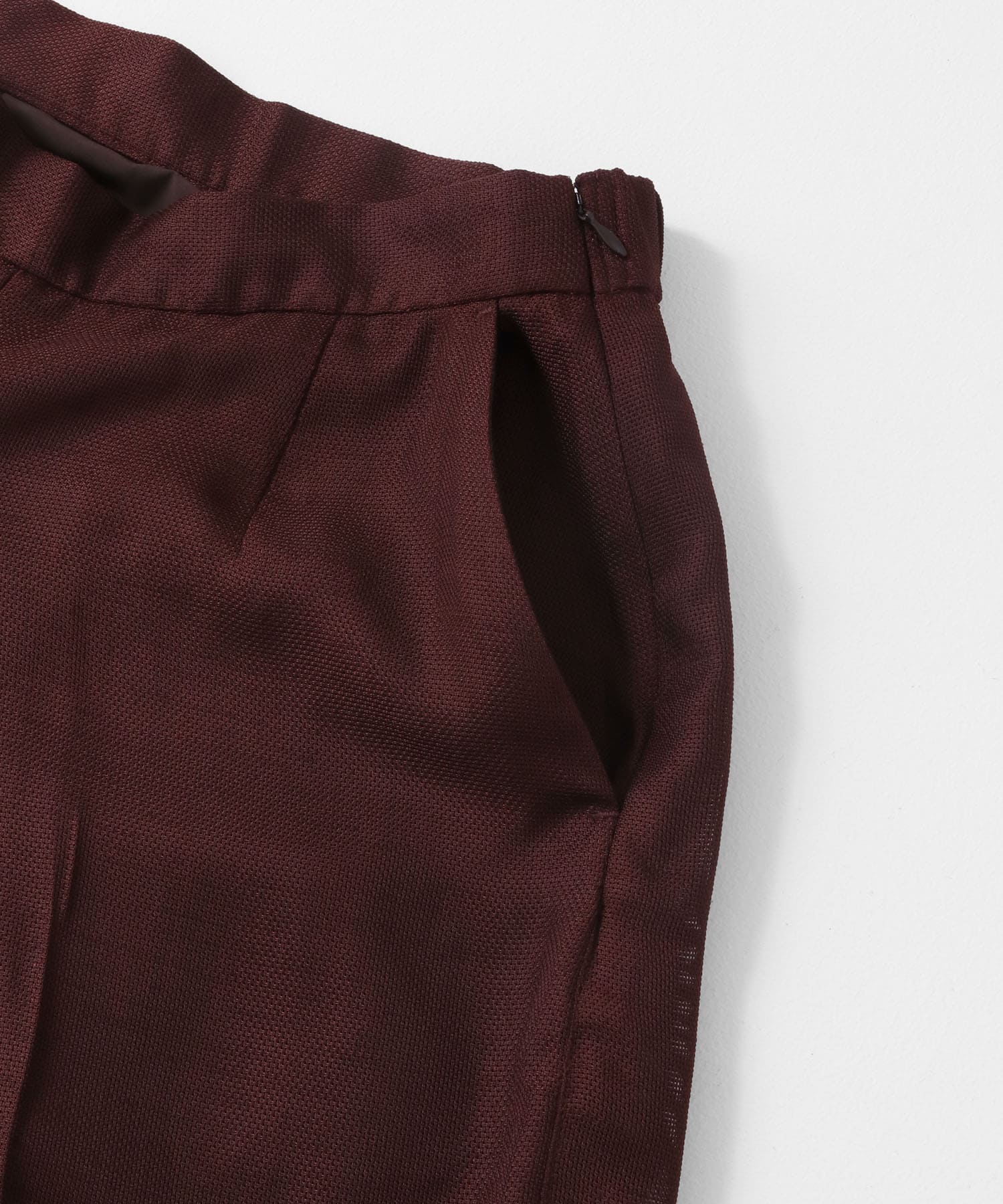 リネンライクメッシュバミューダ BROWN S