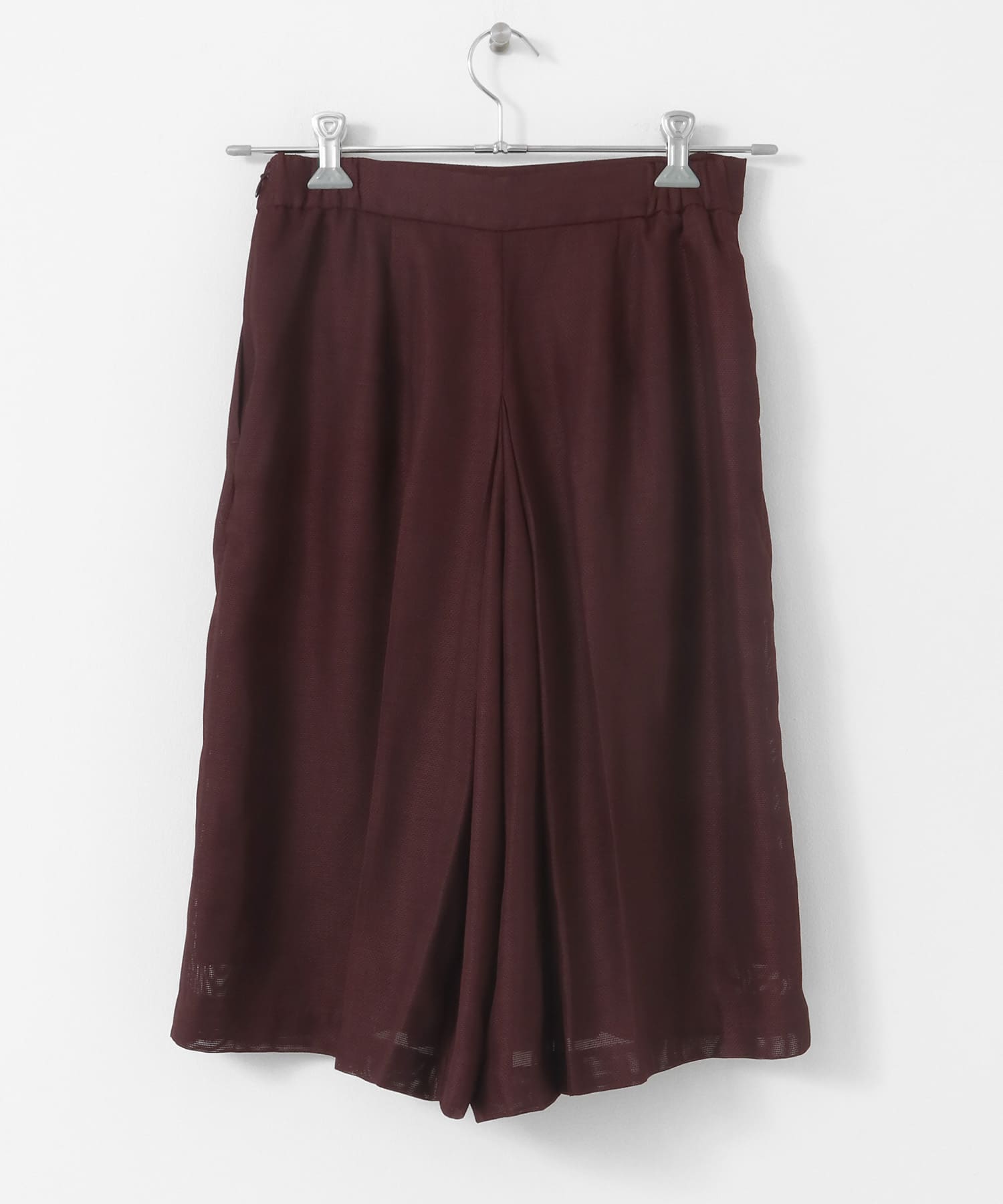 リネンライクメッシュバミューダ BROWN S