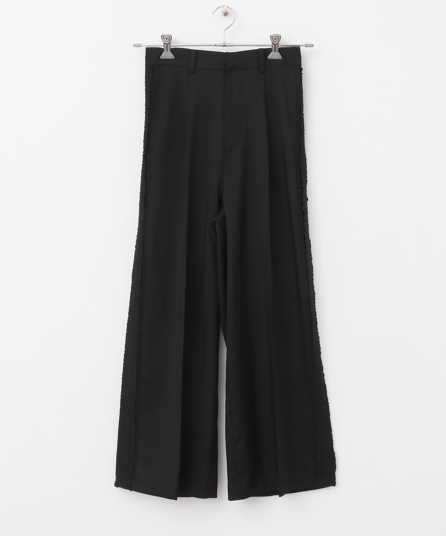 サイドフリルタックスラックス BLACK S