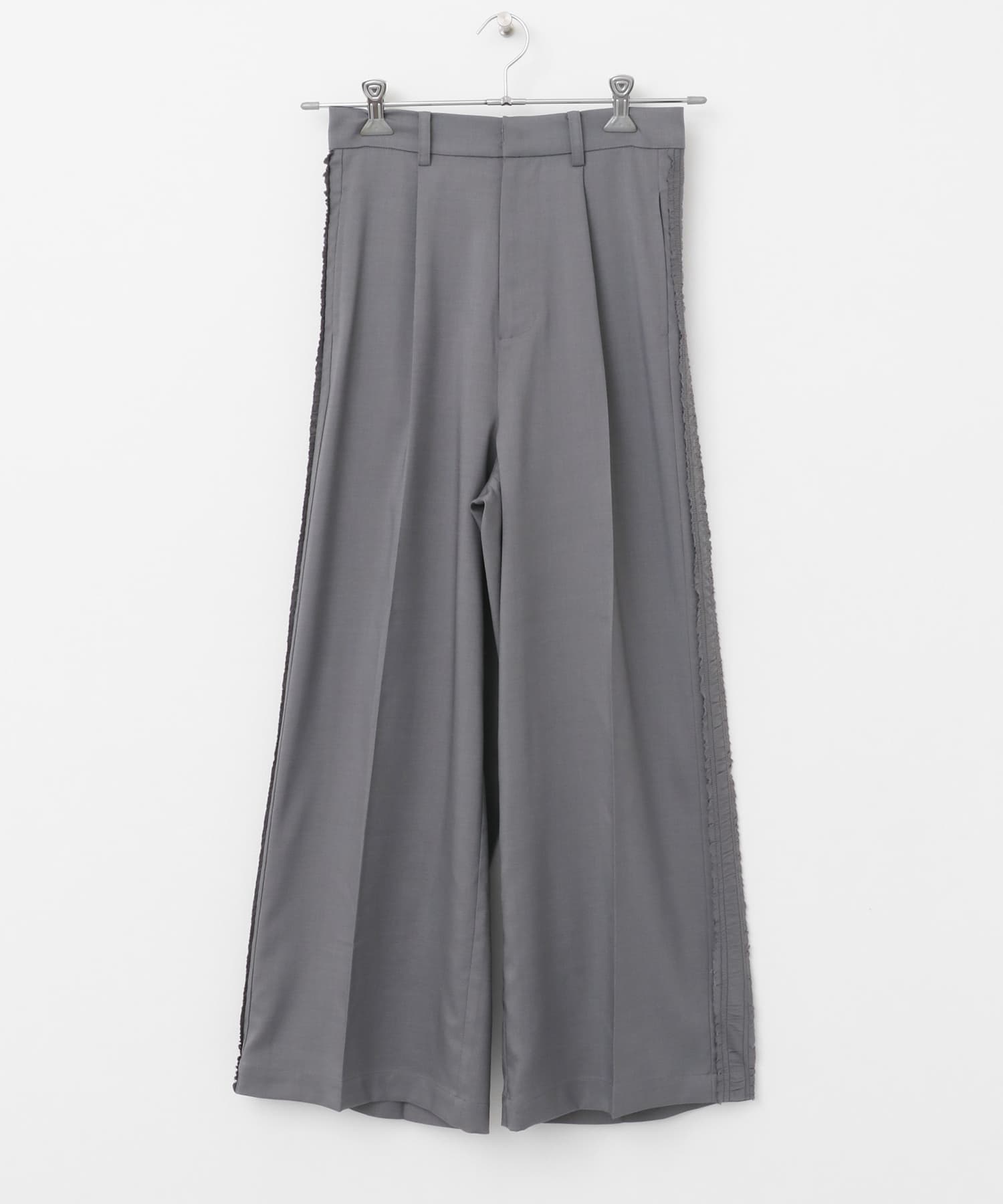 サイドフリルタックスラックス GRAY S