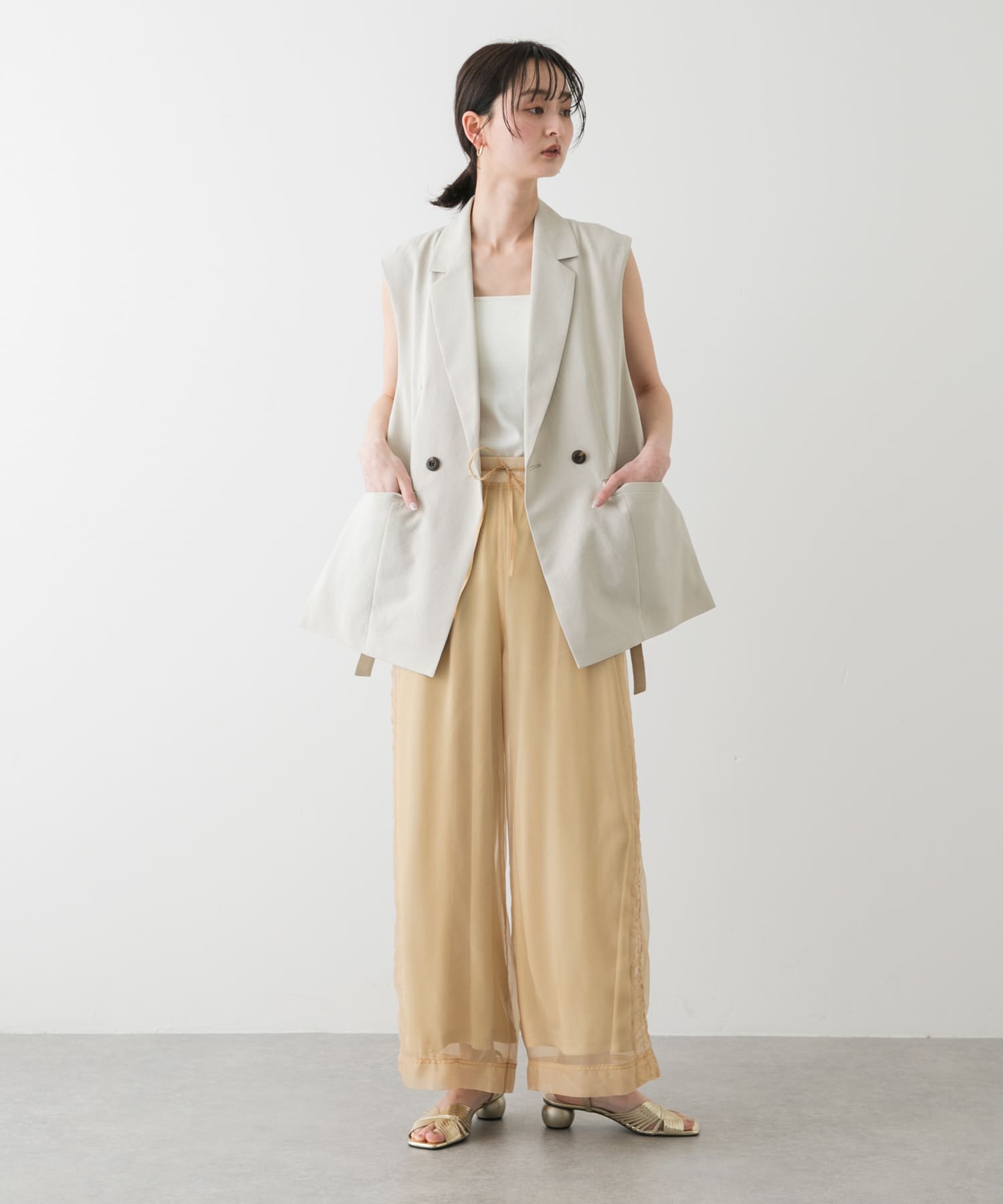 身長：169cm サイズ：one