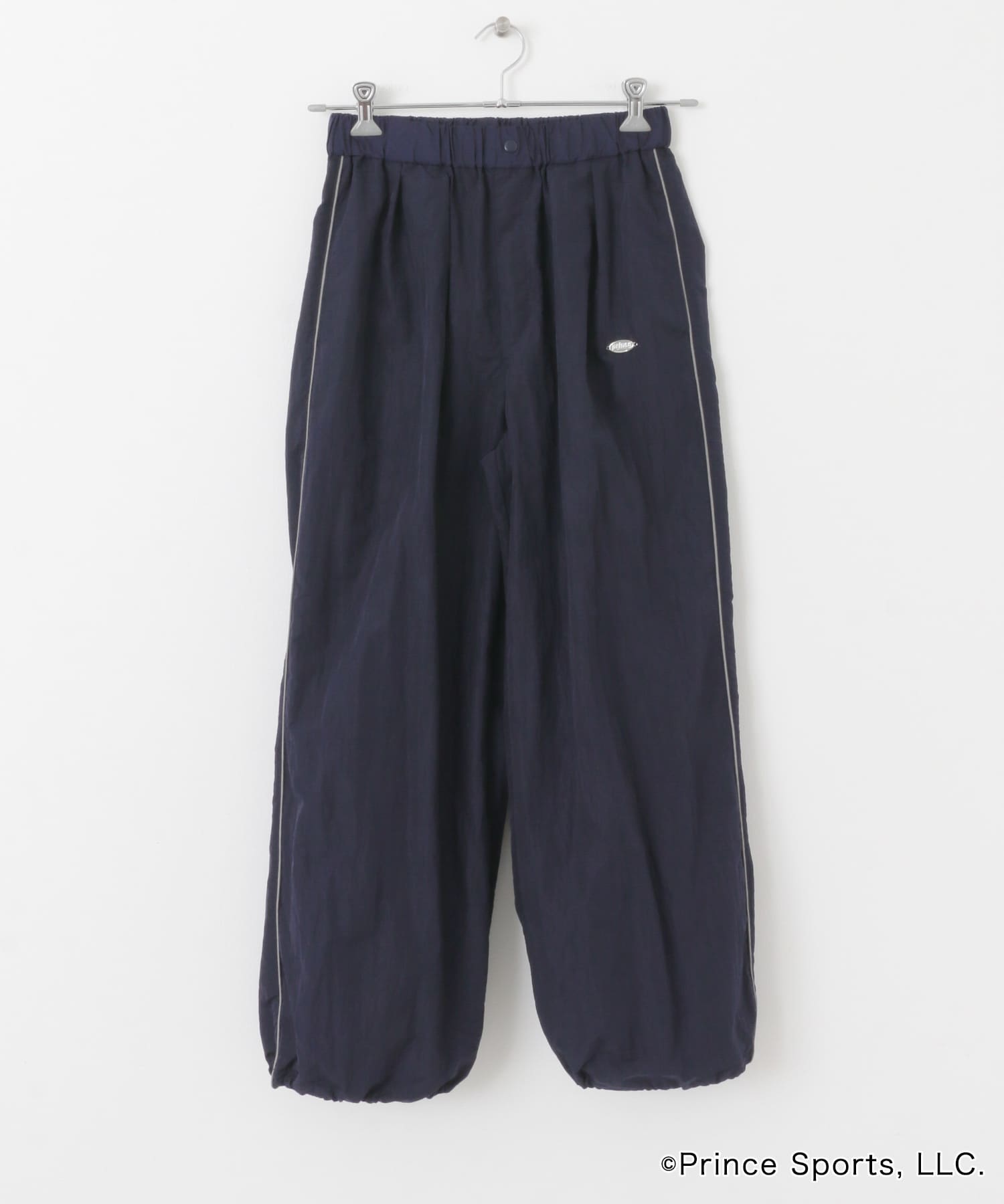 『別注』prince　ナイロンラインパンツ NAVY S
