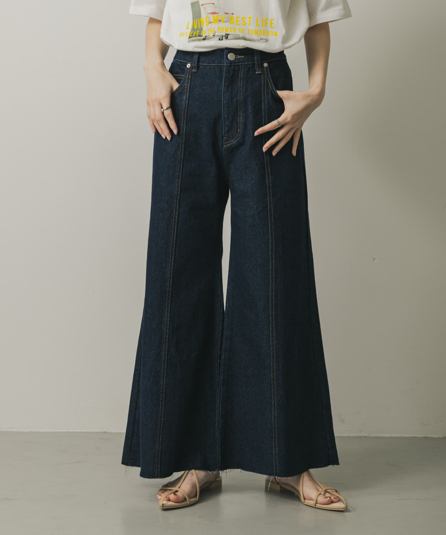 ルーズフレアデニム