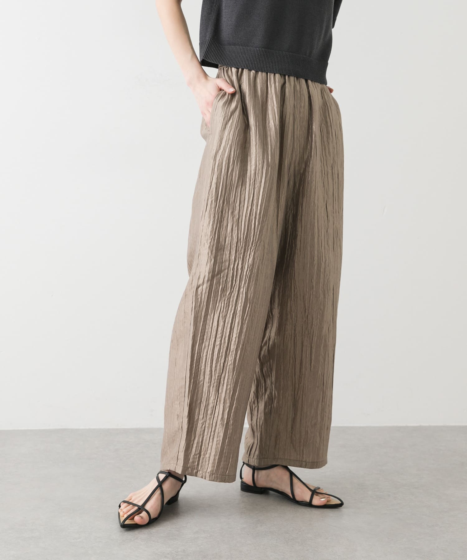 クリンクルイージーパンツ