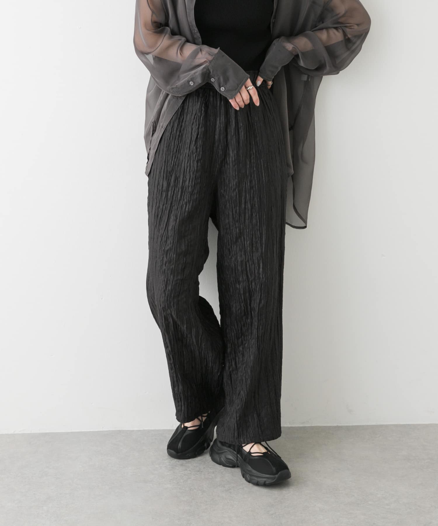 クリンクルイージーパンツ