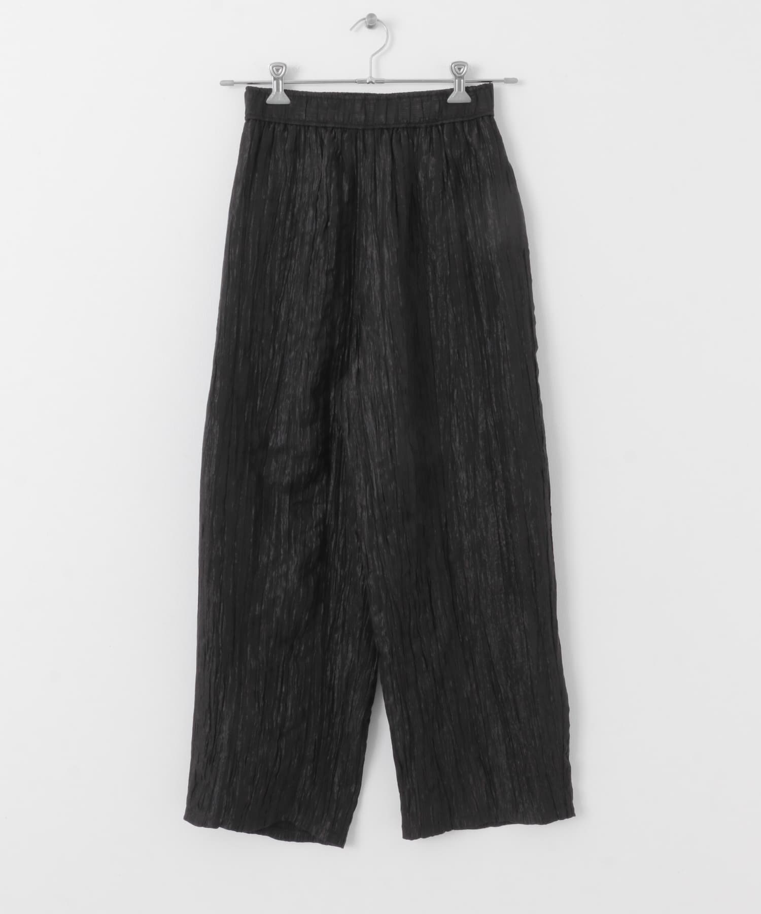 クリンクルイージーパンツ BLACK one