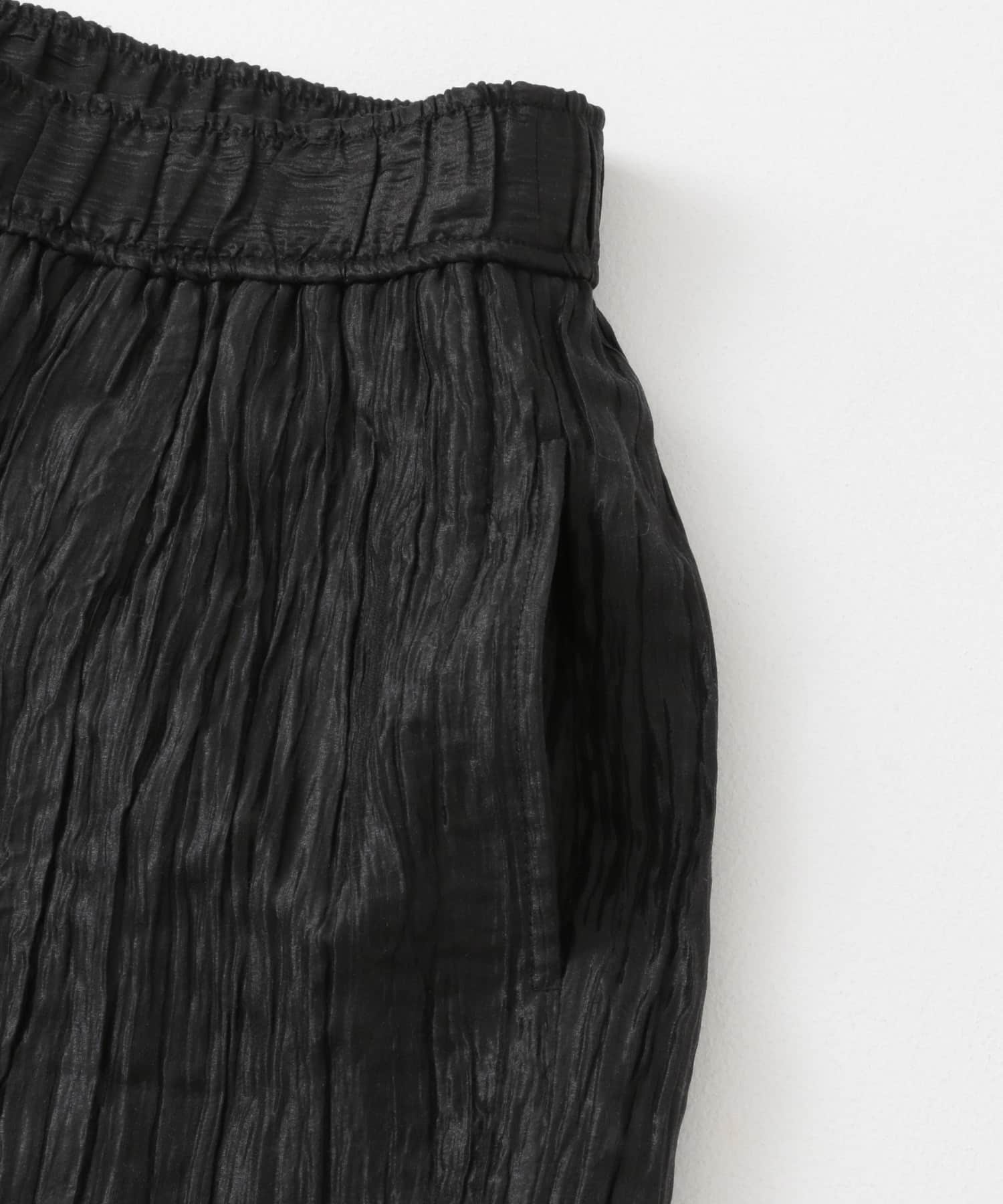 クリンクルイージーパンツ BLACK one