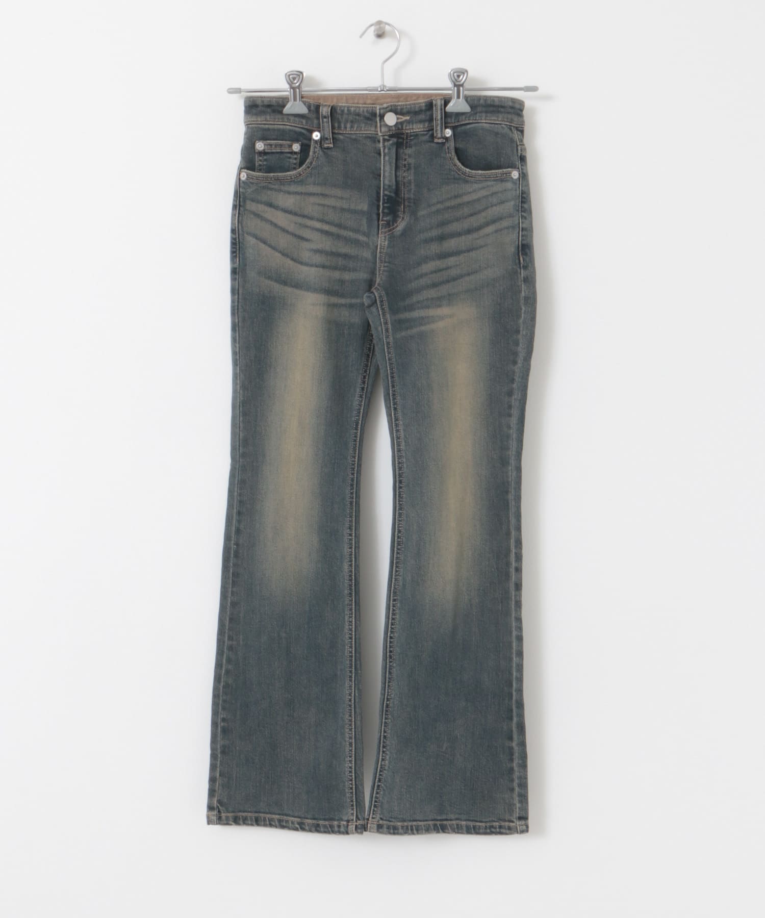 ローライズフレアデニムパンツ D.INDIGO S