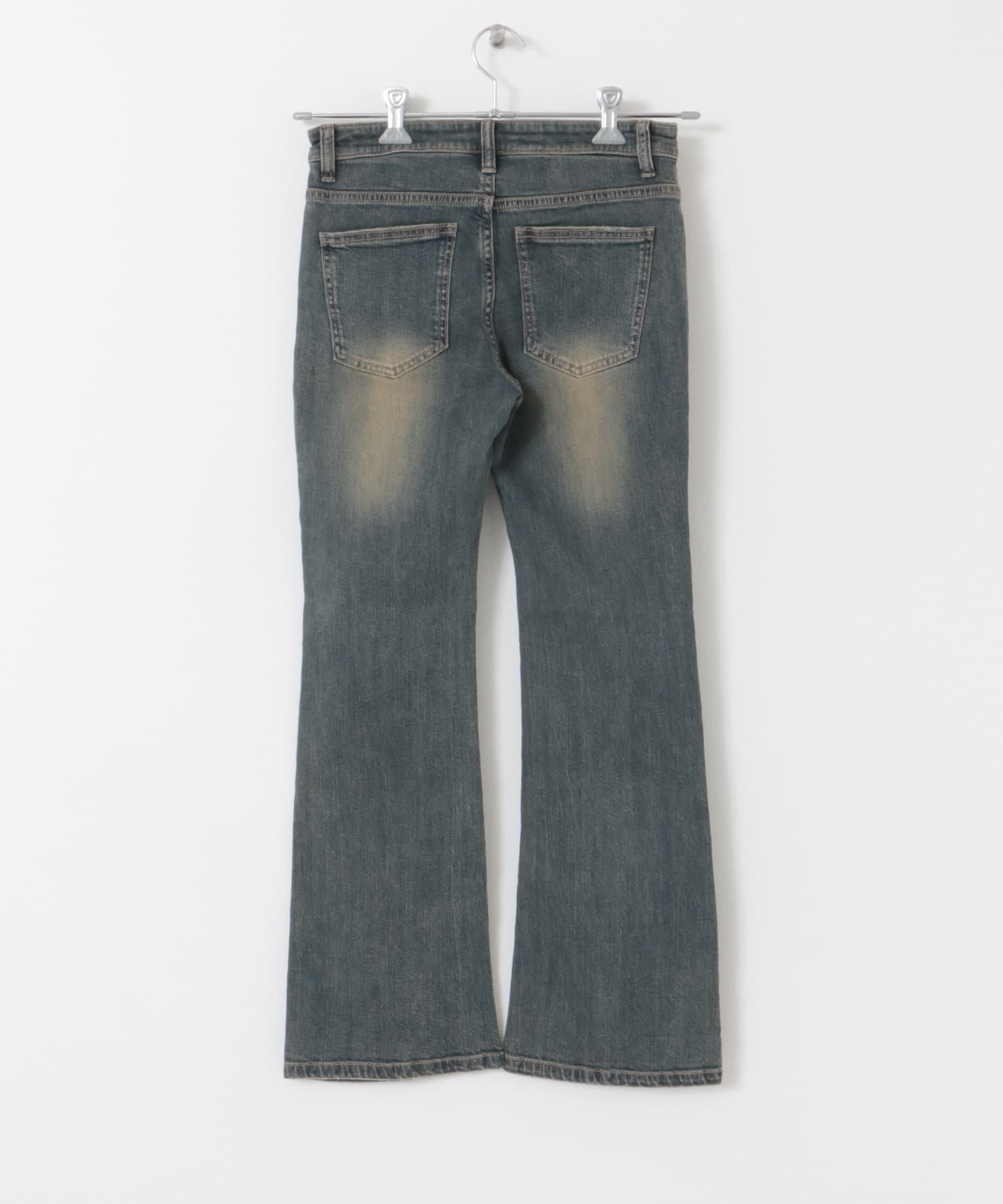 ローライズフレアデニムパンツ D.INDIGO S