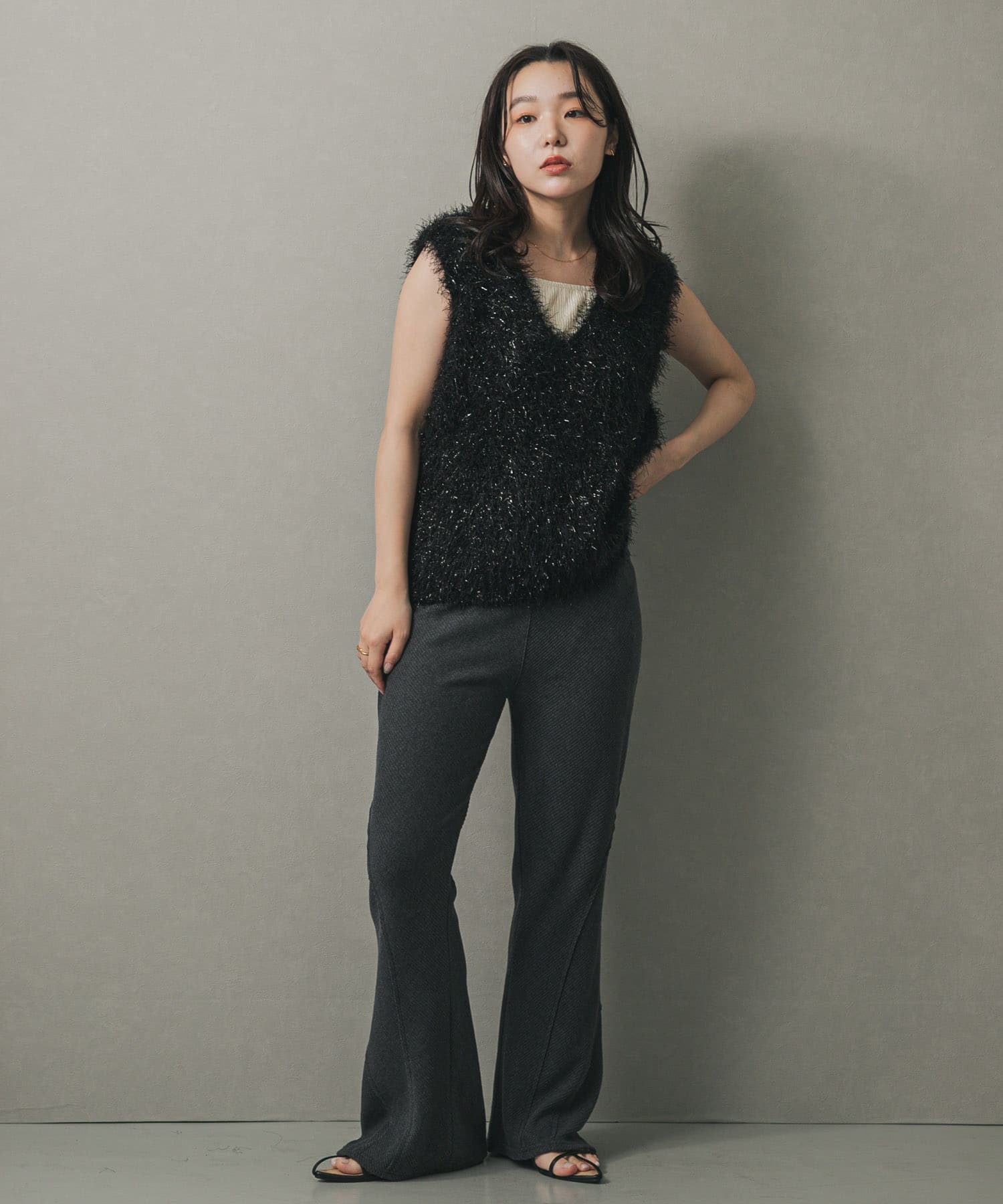身長：158cm サイズ：one