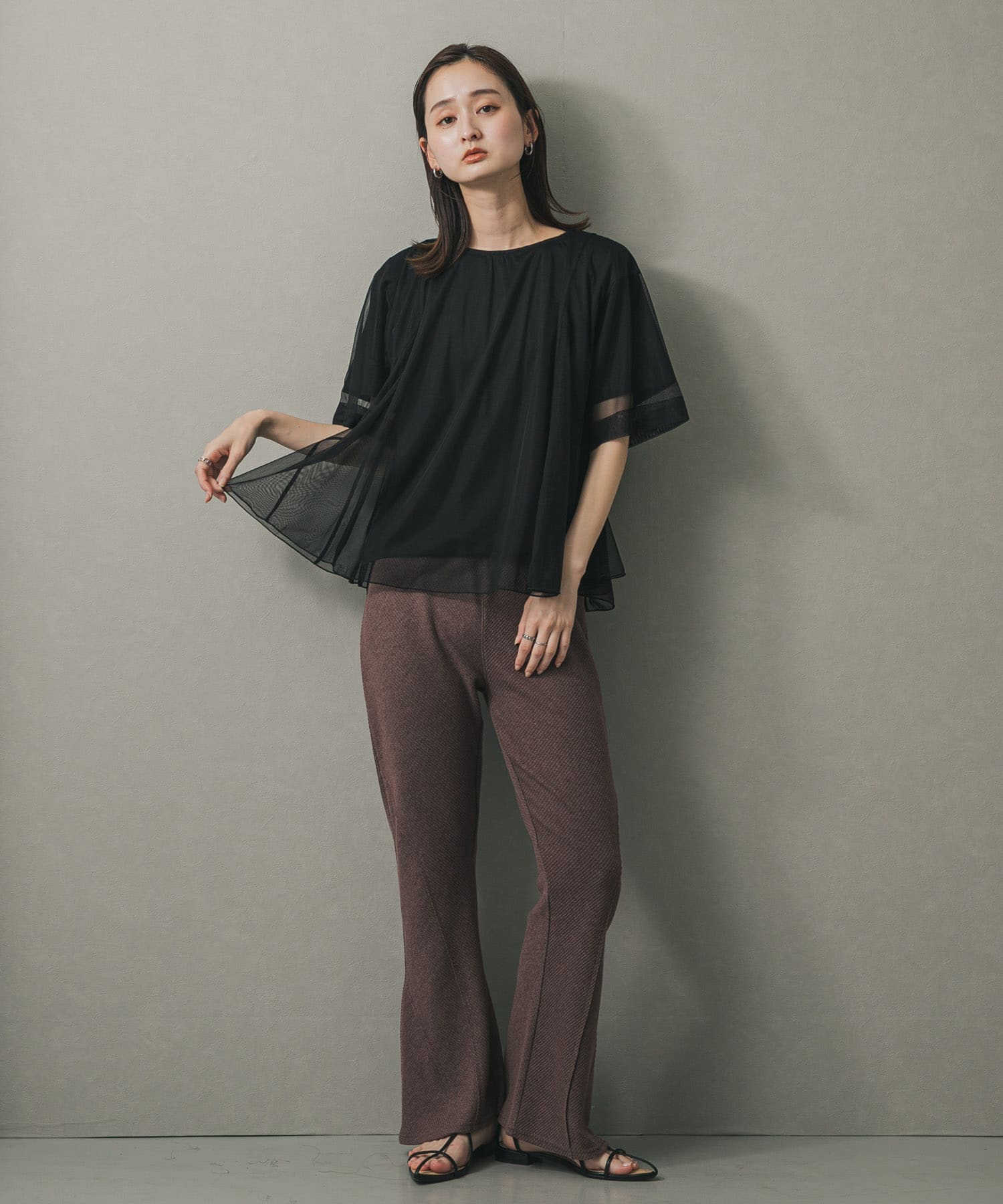 身長：169cm サイズ：one