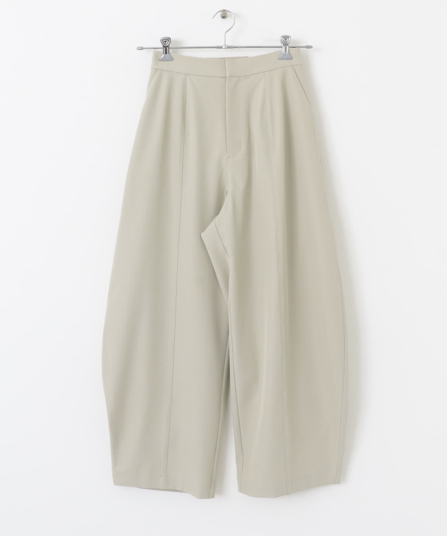 センターシームカーブパンツ BEIGE S
