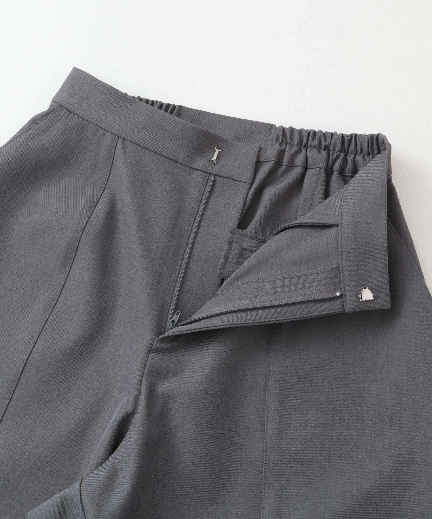 センターシームカーブパンツ GRAY S