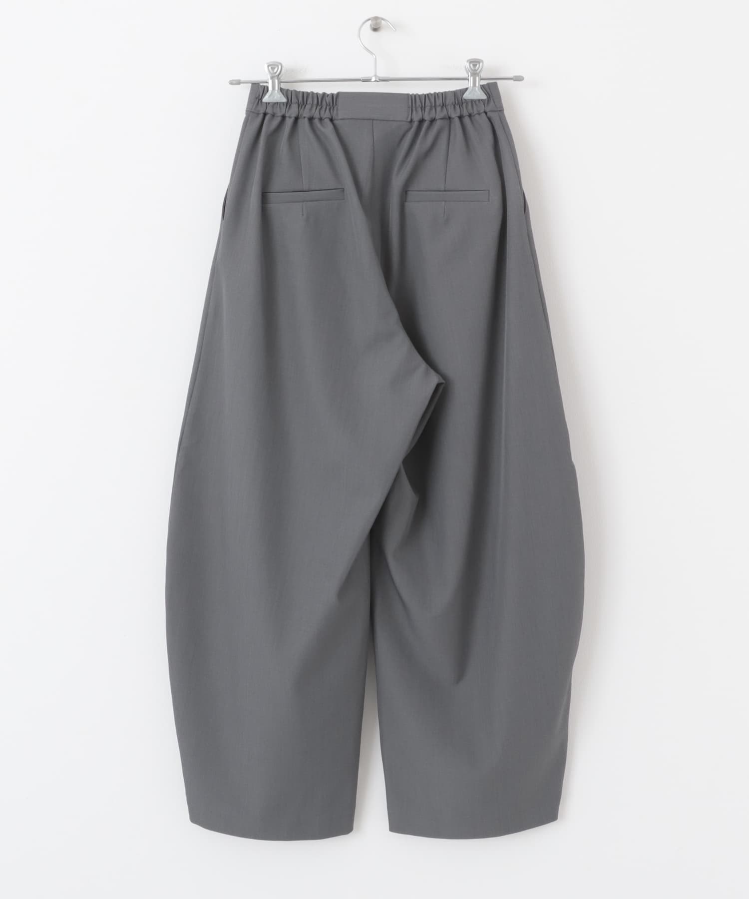 センターシームカーブパンツ GRAY S