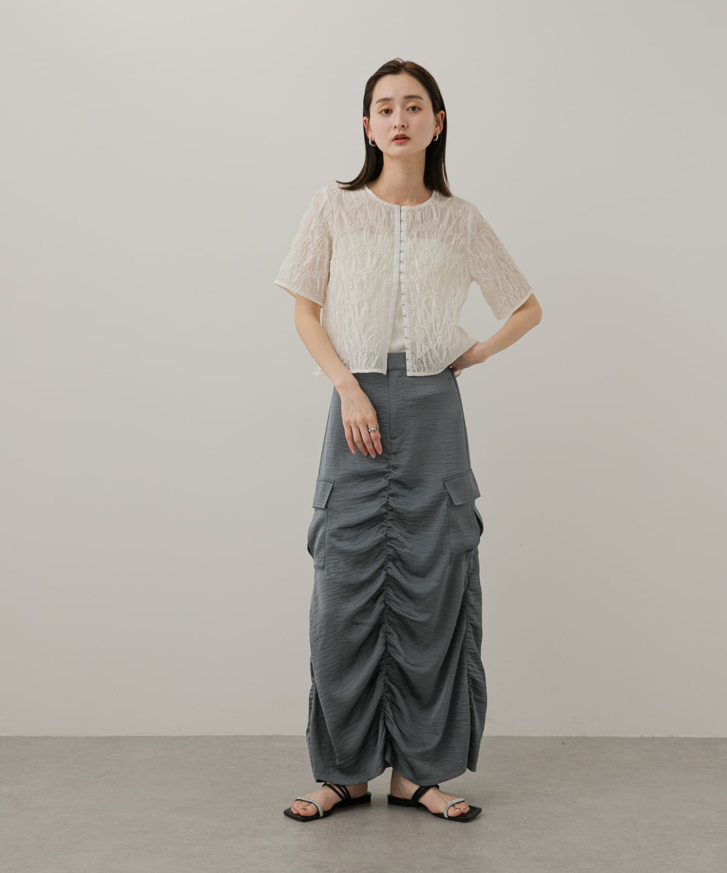 身長：169cm サイズ：one