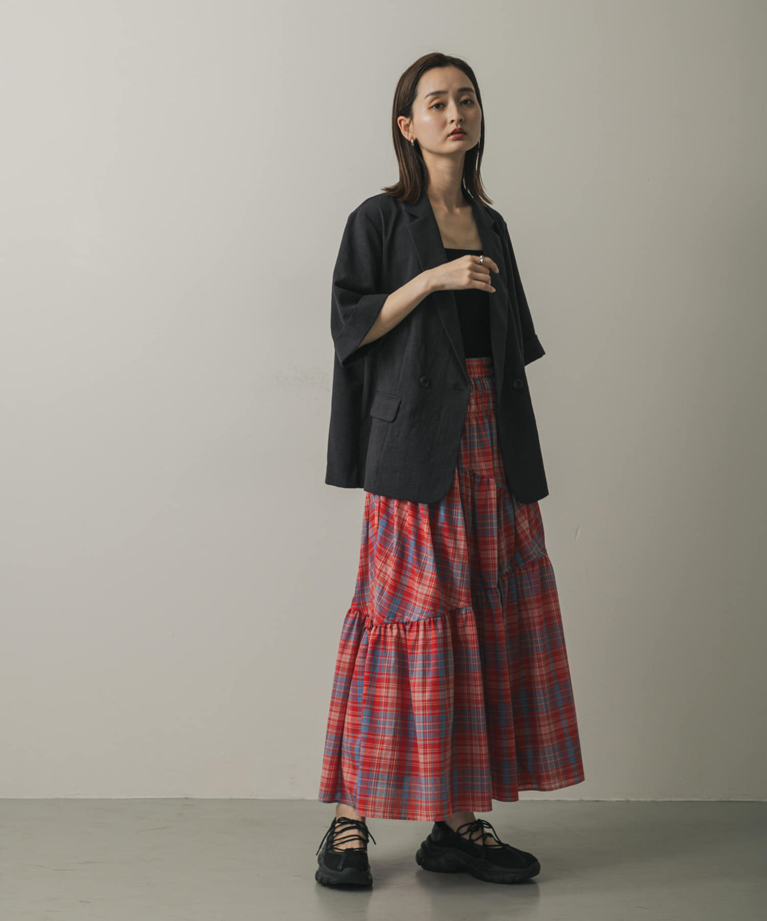 身長：169cm サイズ：one