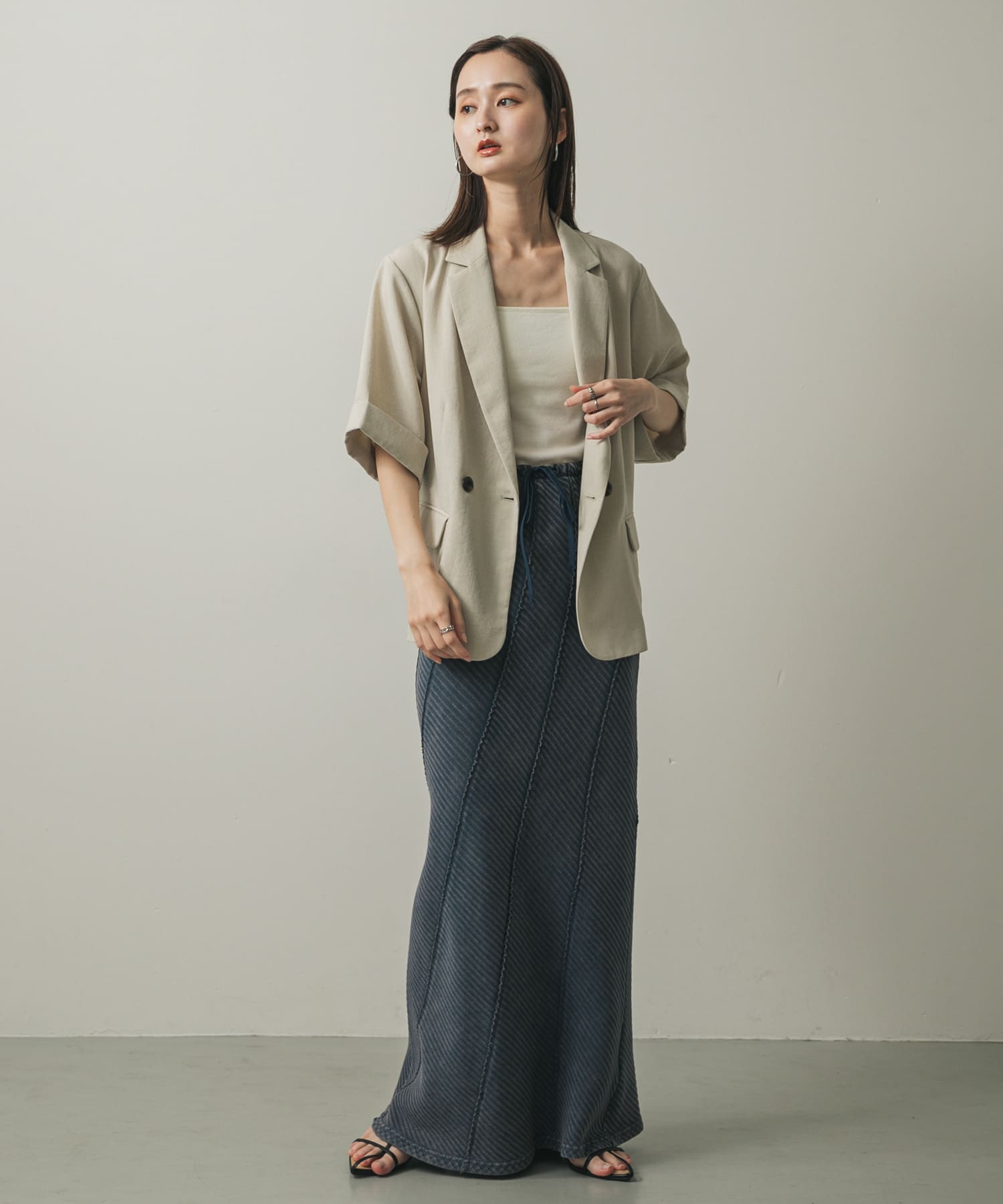 身長：169cm サイズ：one