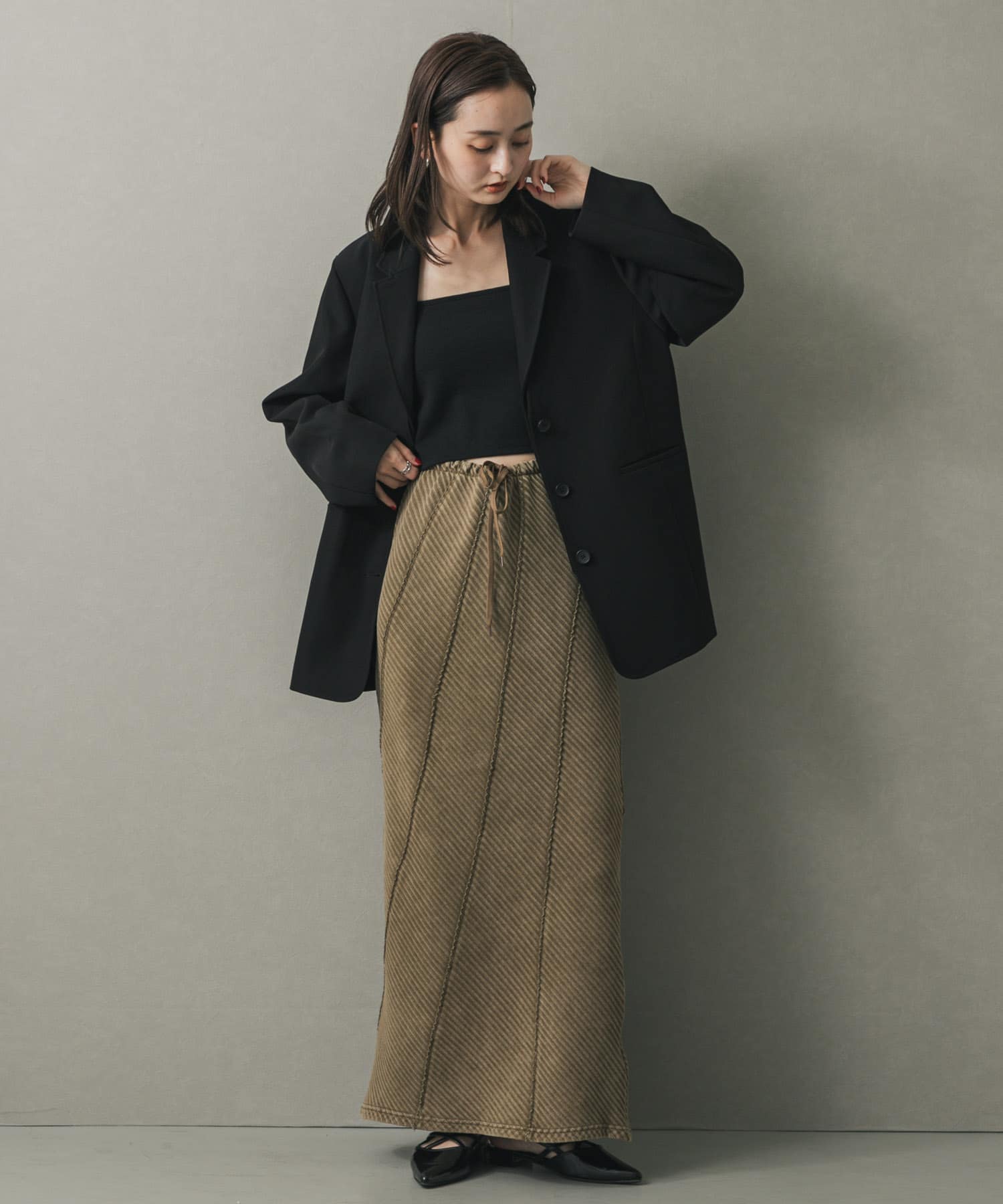 身長：169cm サイズ：one