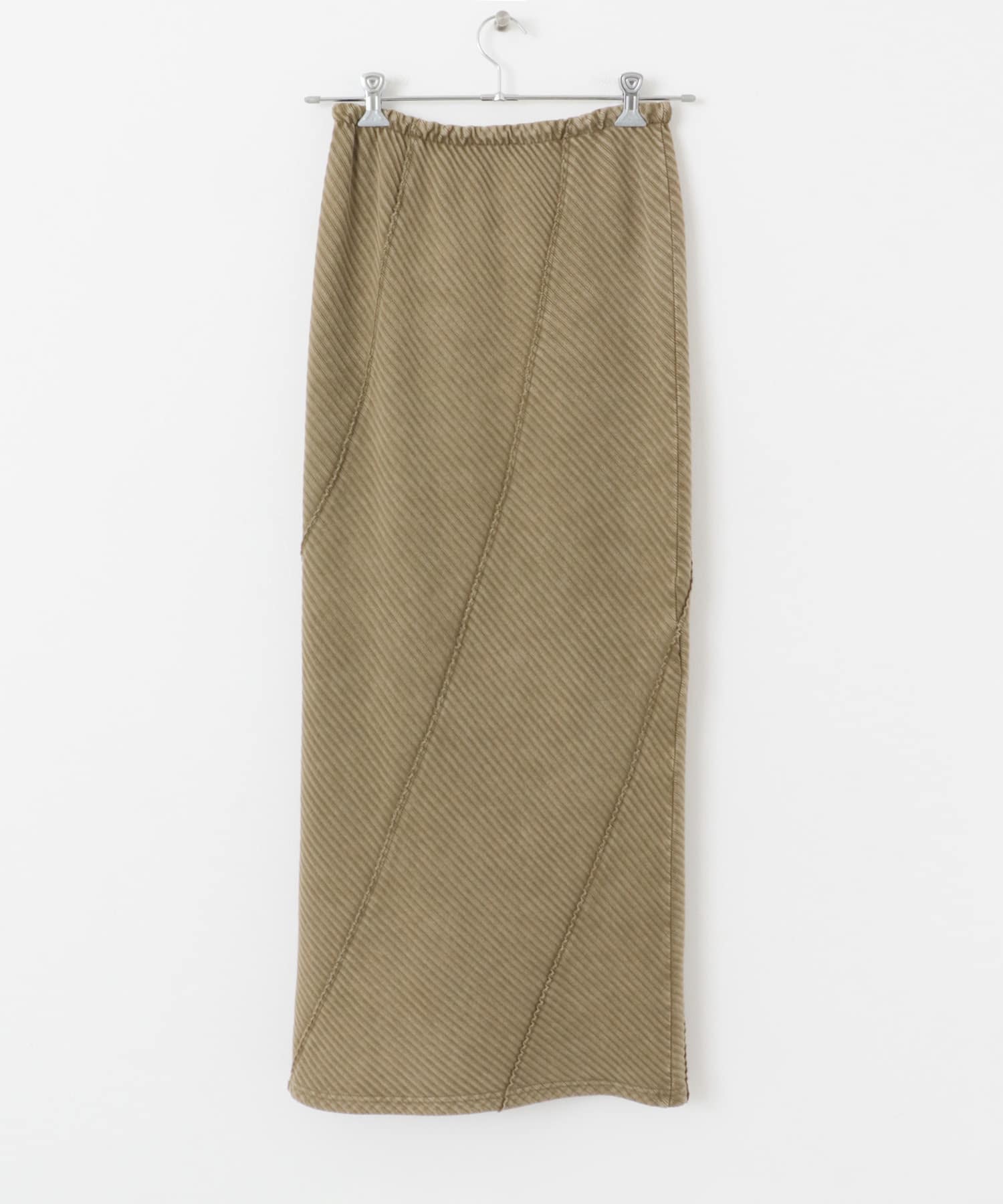 バイアスリブスカート CAMEL one