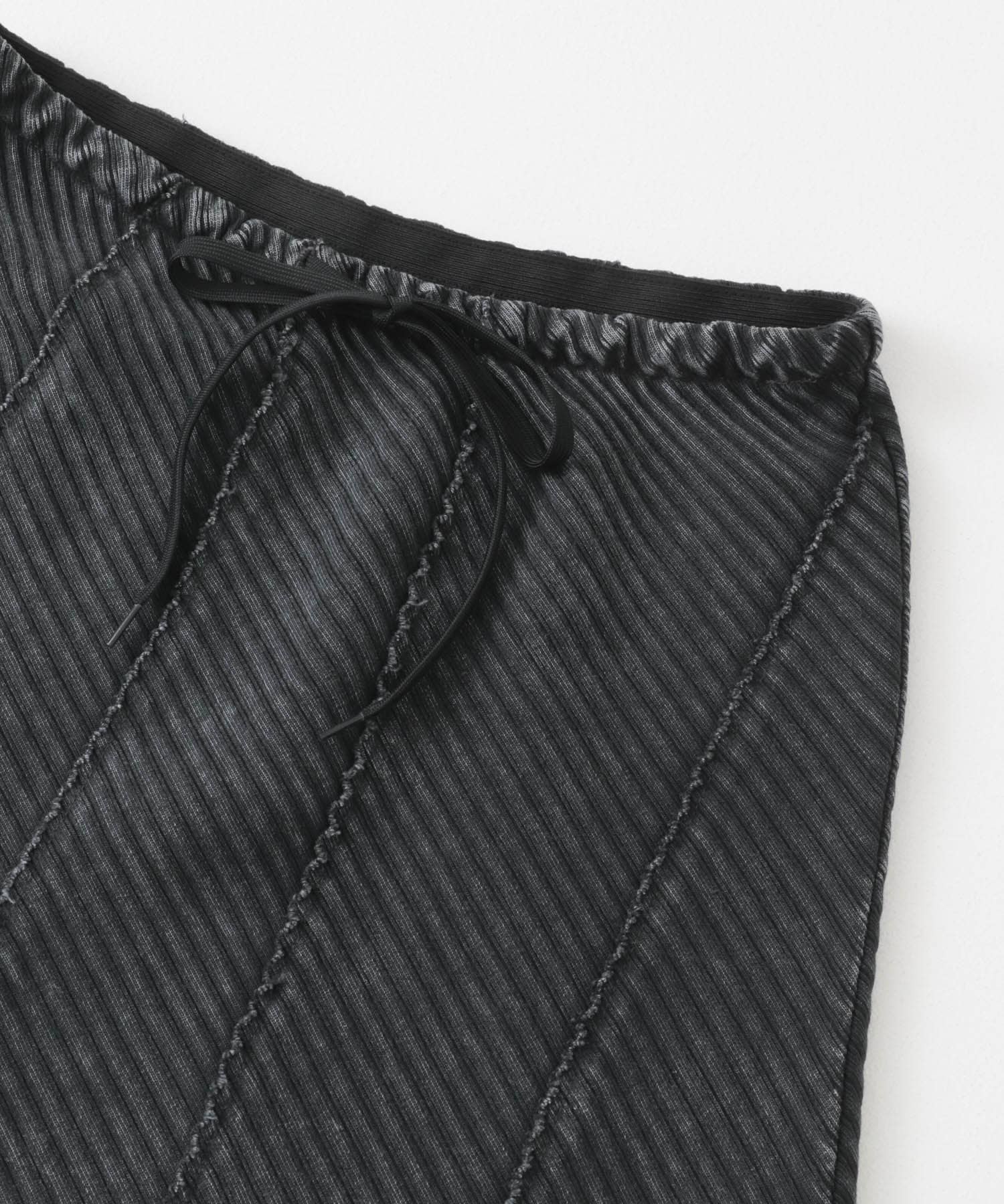 バイアスリブスカート BLACK one