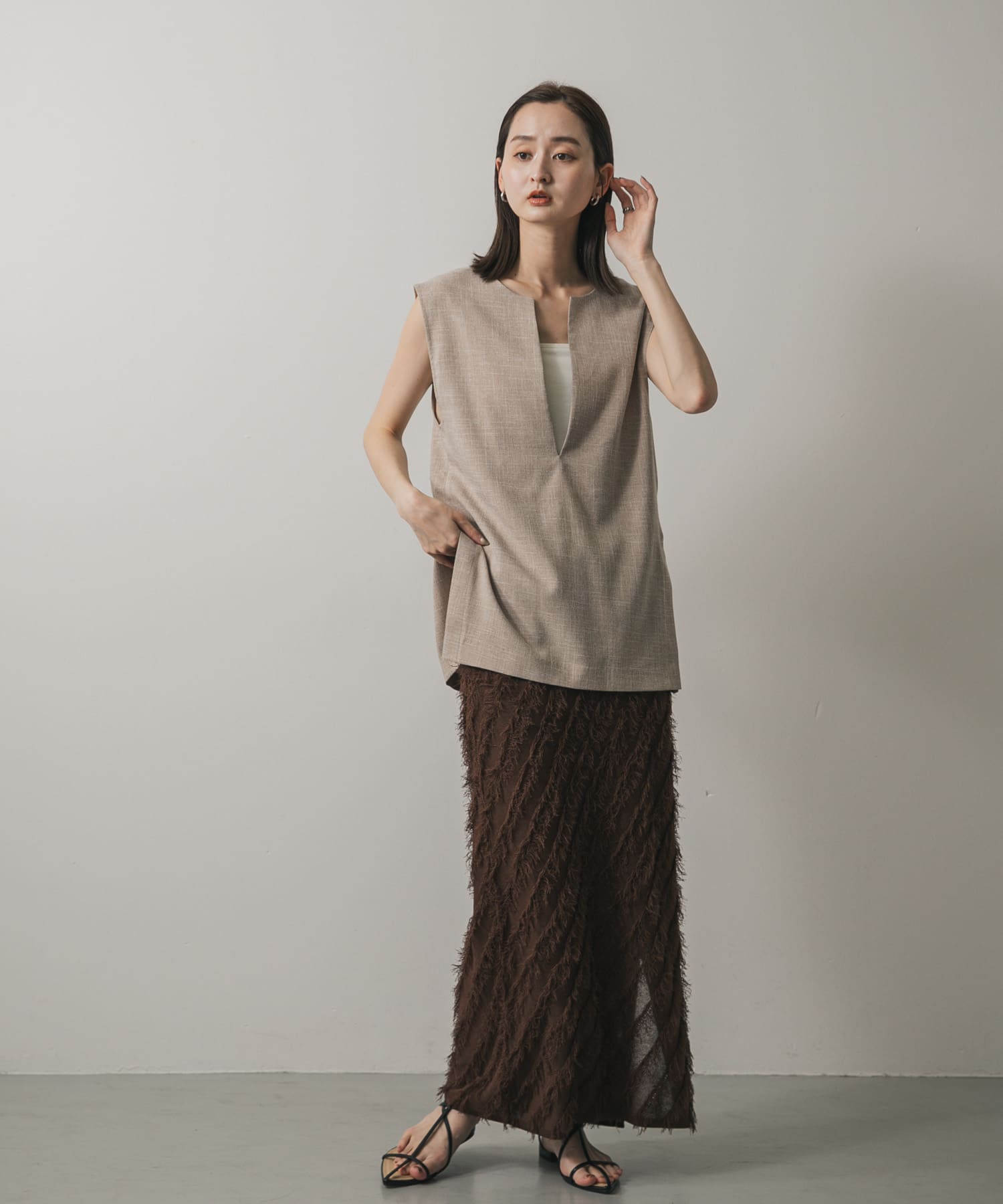 身長：169cm サイズ：one