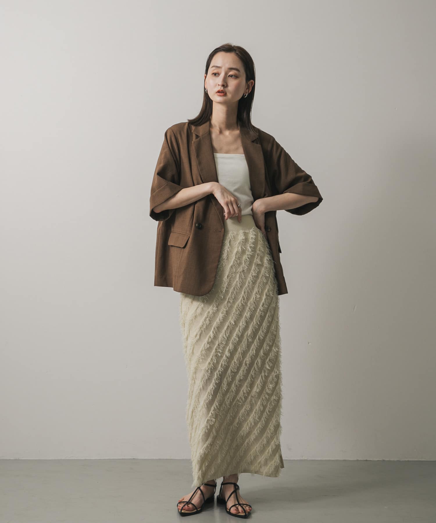 身長：169cm サイズ：one