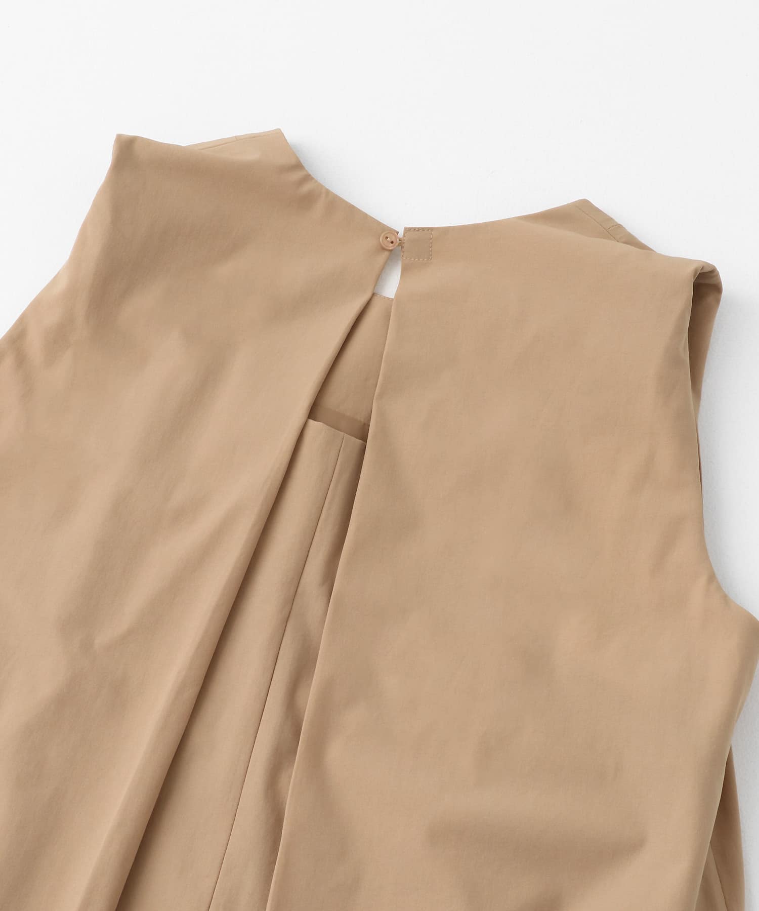 4WAYストレッチテントラインワンピース BEIGE COMPACT