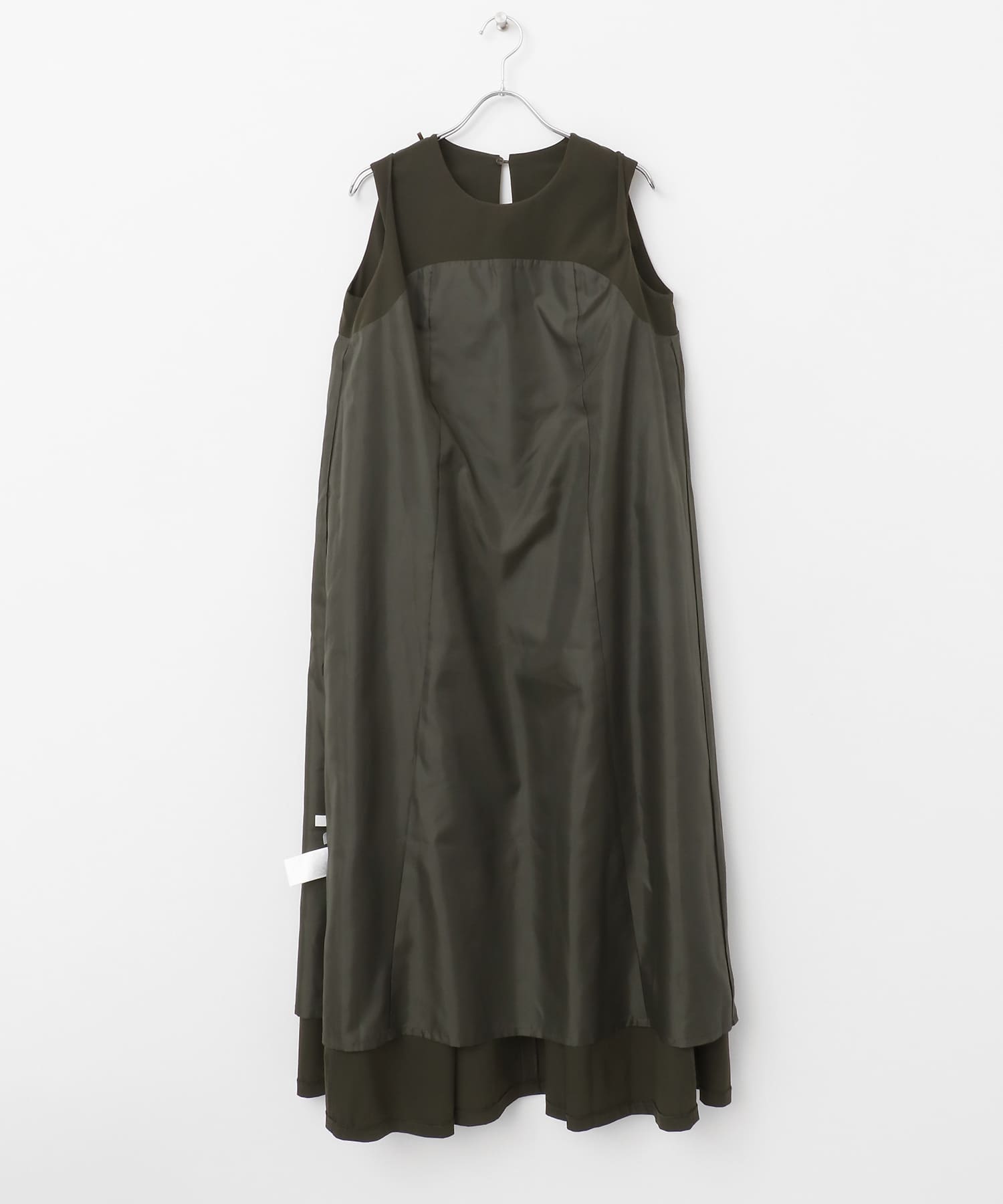 4WAYストレッチテントラインワンピース KHAKI COMPACT