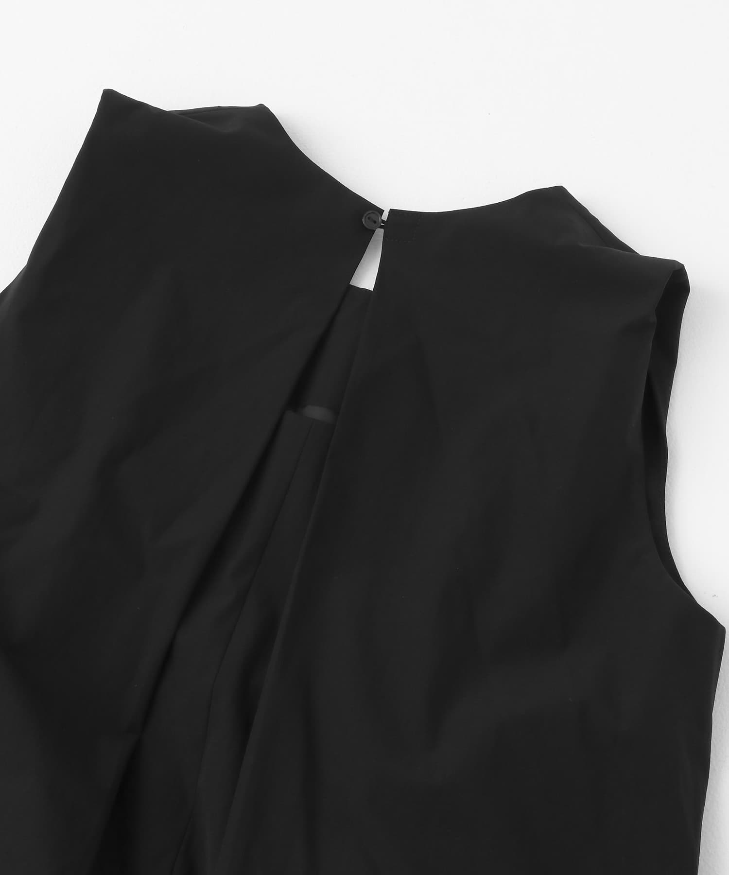 4WAYストレッチテントラインワンピース BLACK COMPACT