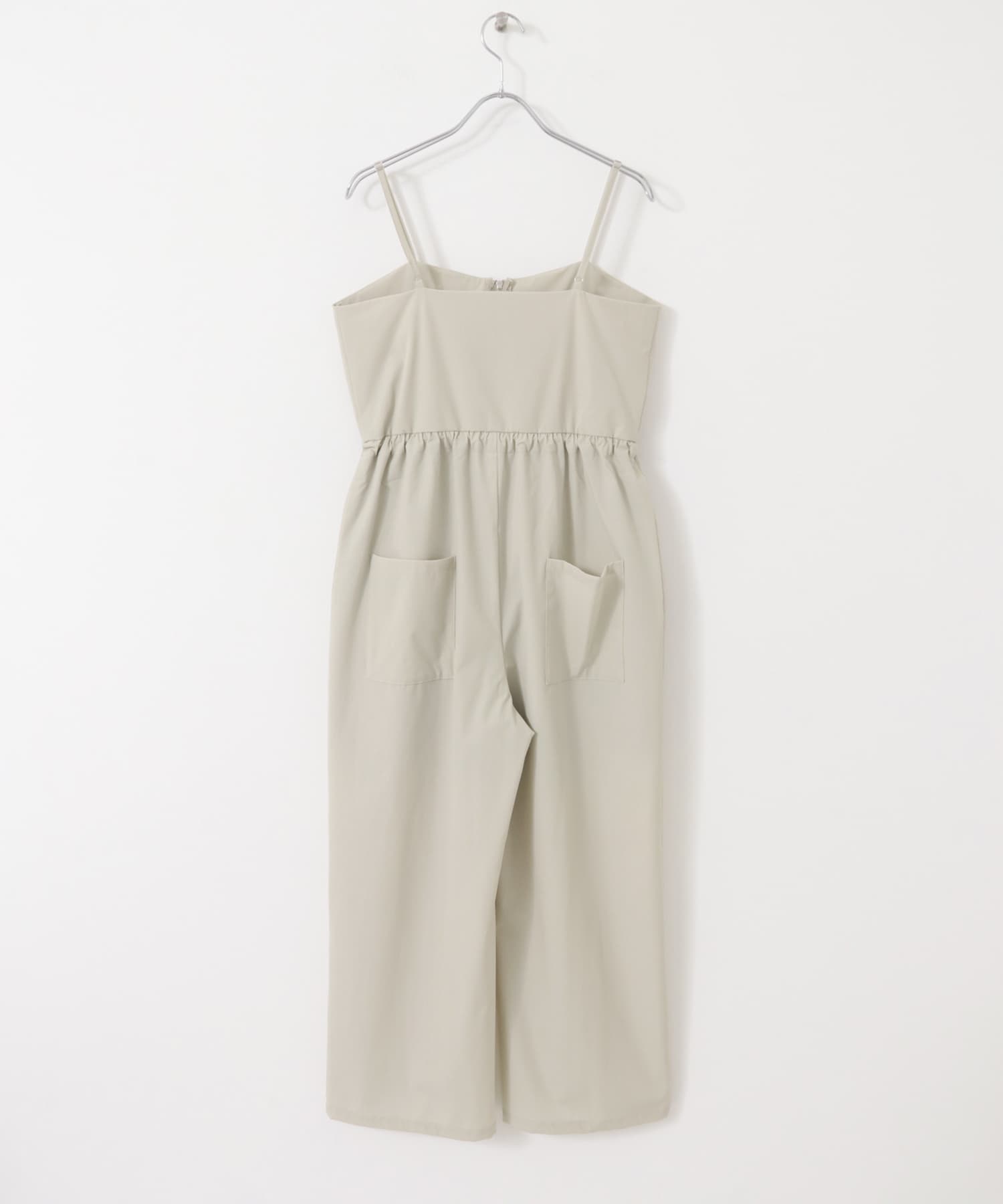 撥水UVカットウエストドローオールインワン BEIGE S