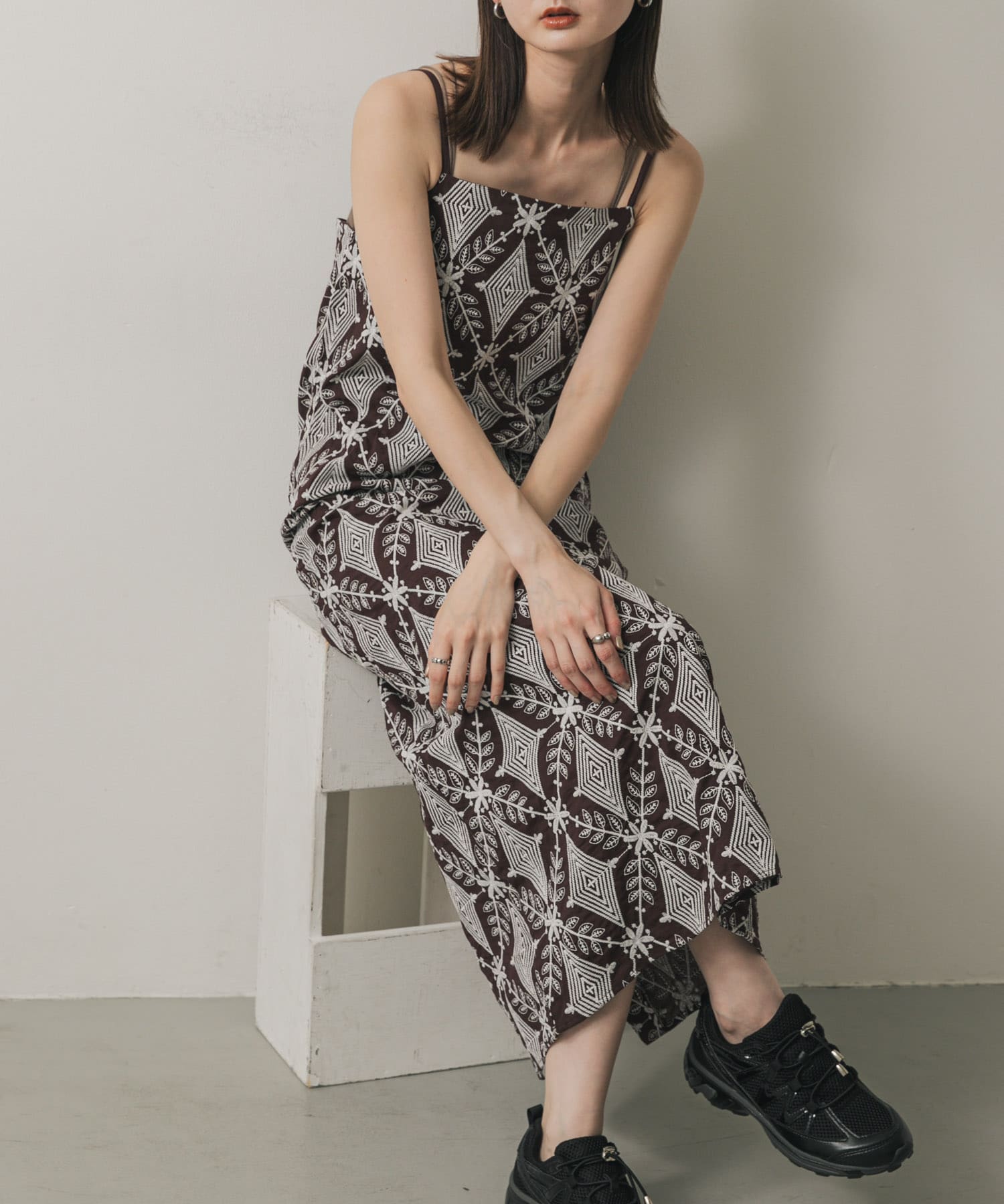 インドシシュウキャミワンピース