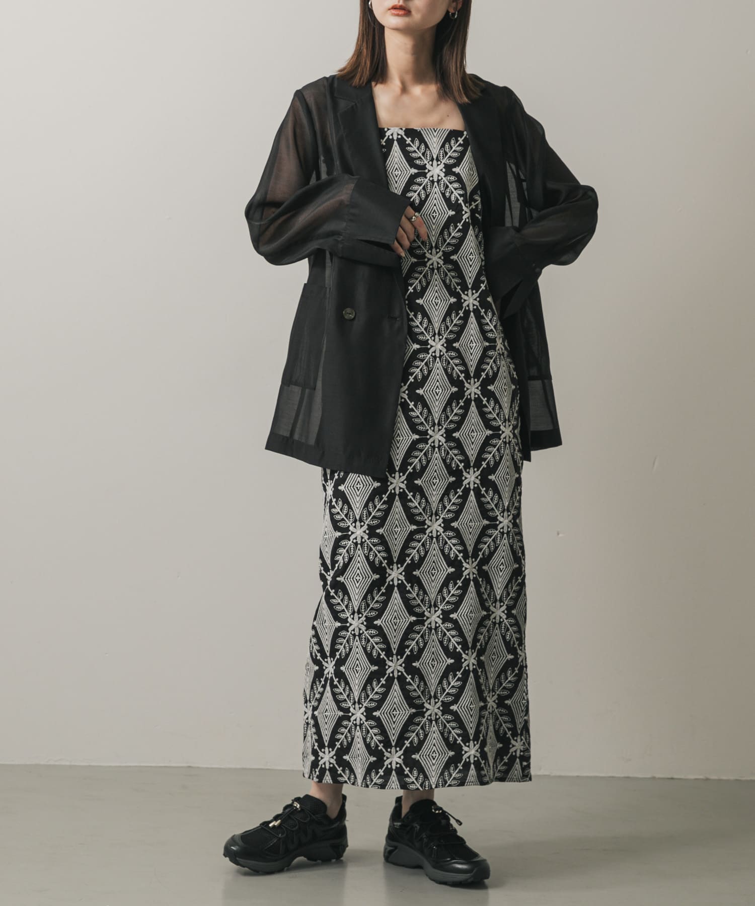 インドシシュウキャミワンピース