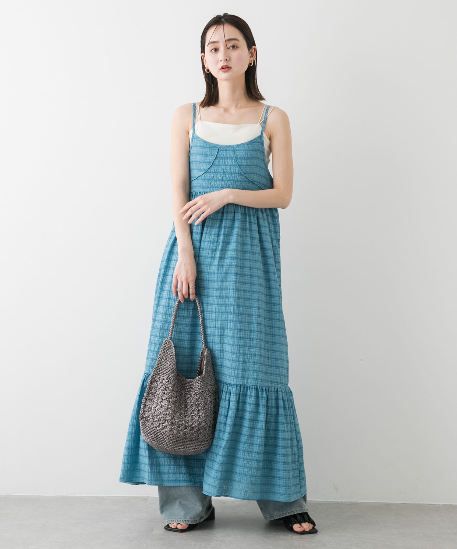 身長：169cm サイズ：one