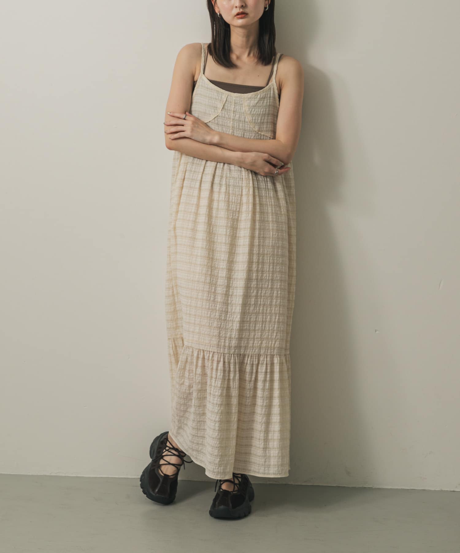 身長：169cm サイズ：one