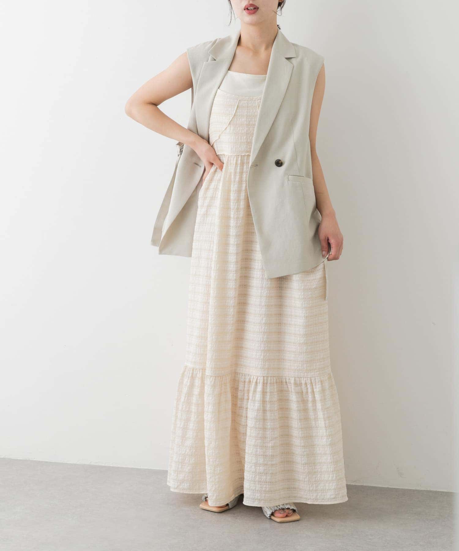 身長：158cm サイズ：one