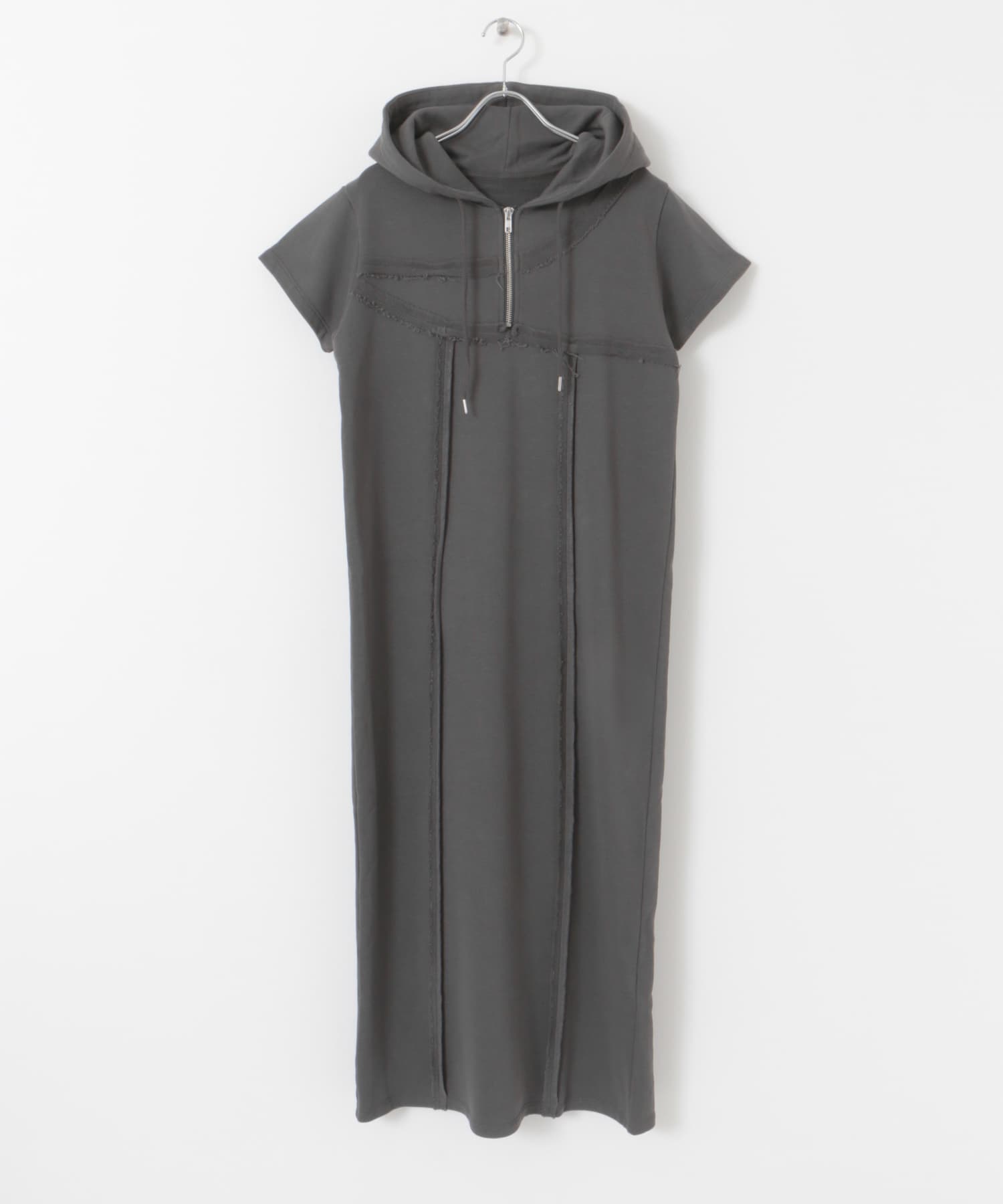 フーディージップワンピース(COMPACT GRAY): ワンピース｜URBAN