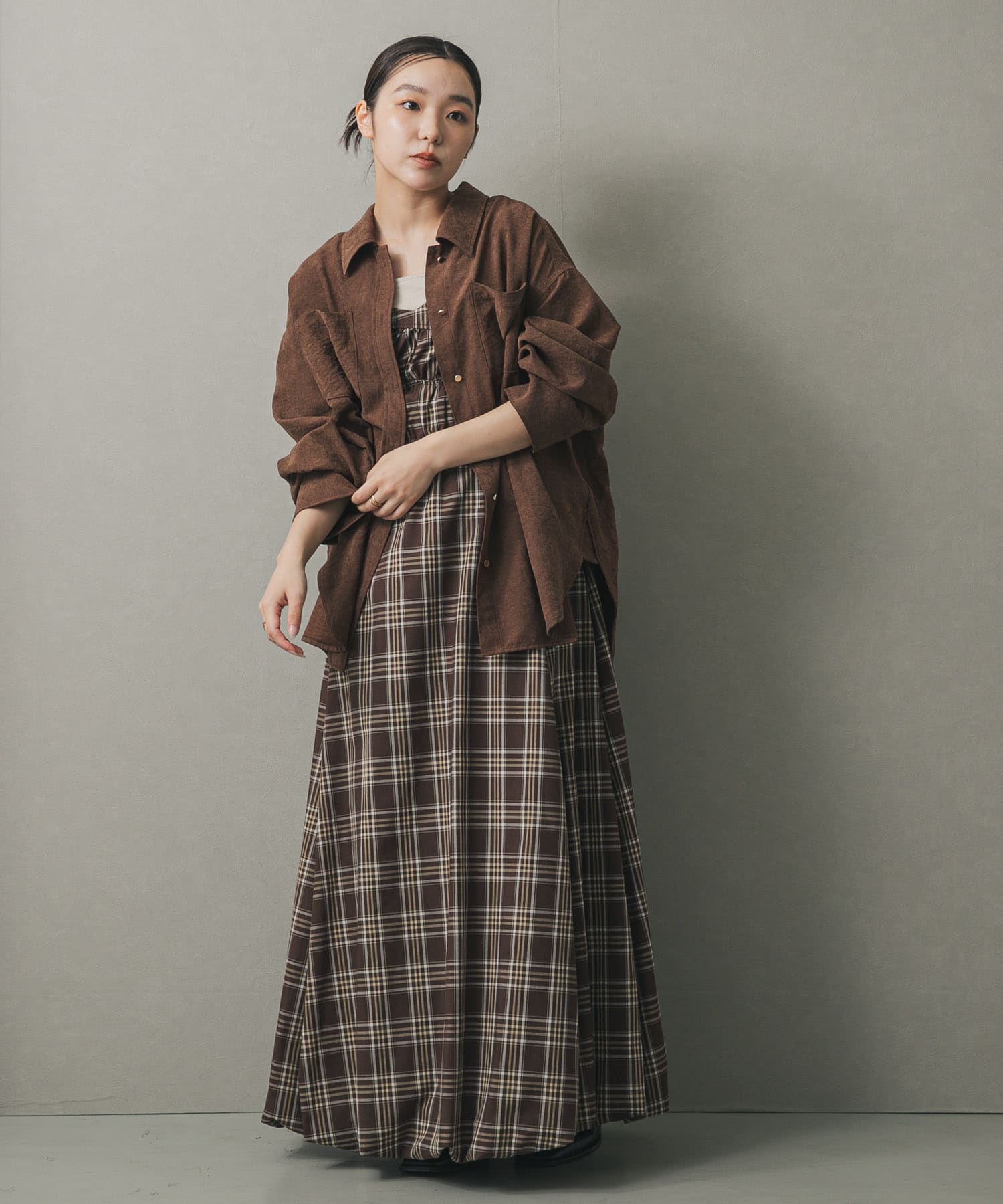 身長：158cm サイズ：one