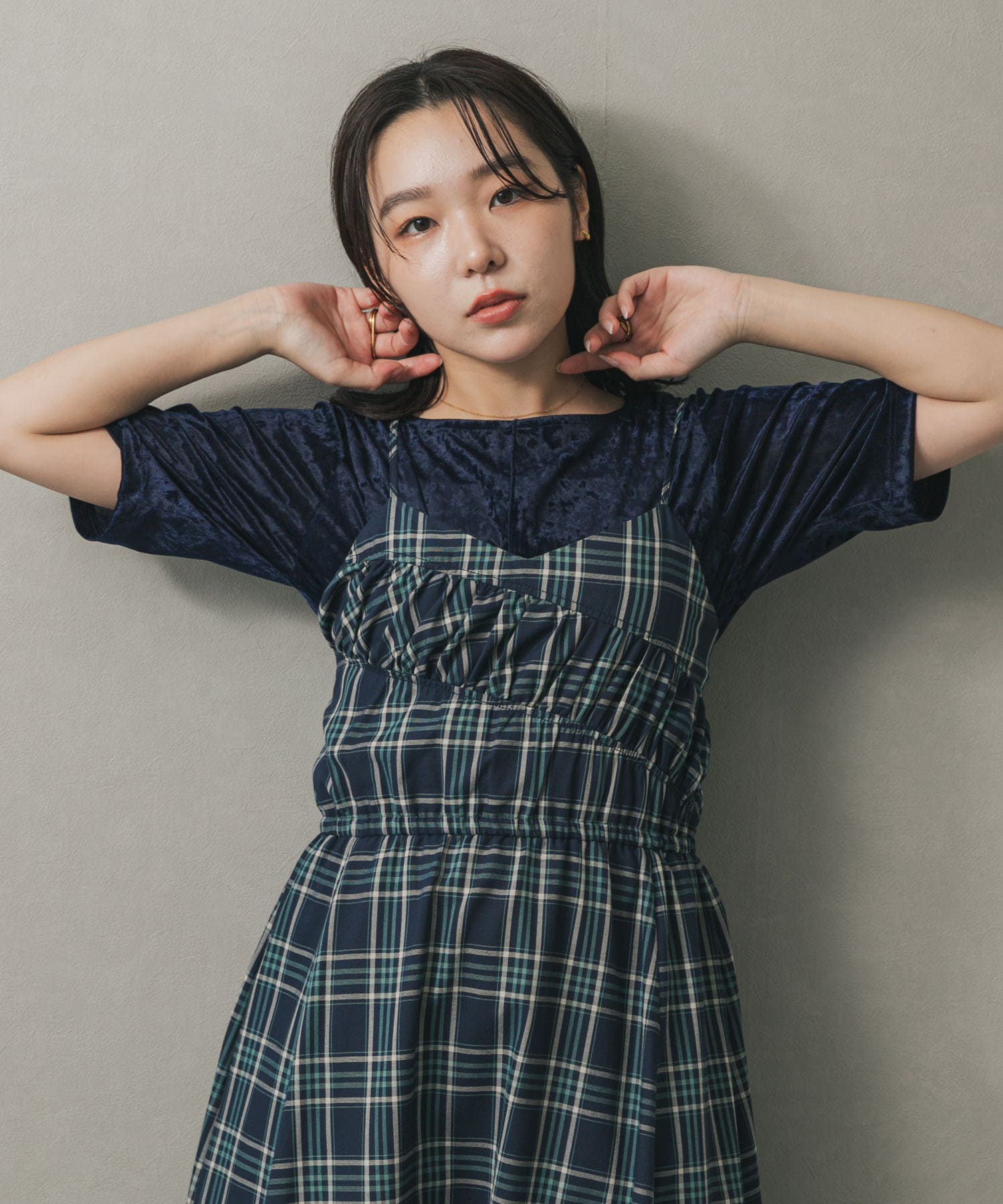 身長：158cm サイズ：one