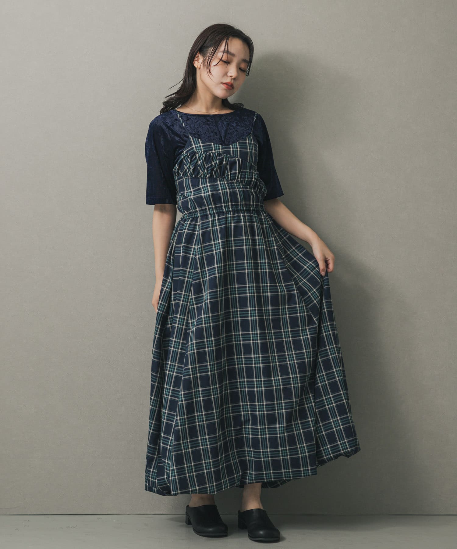 身長：158cm サイズ：one