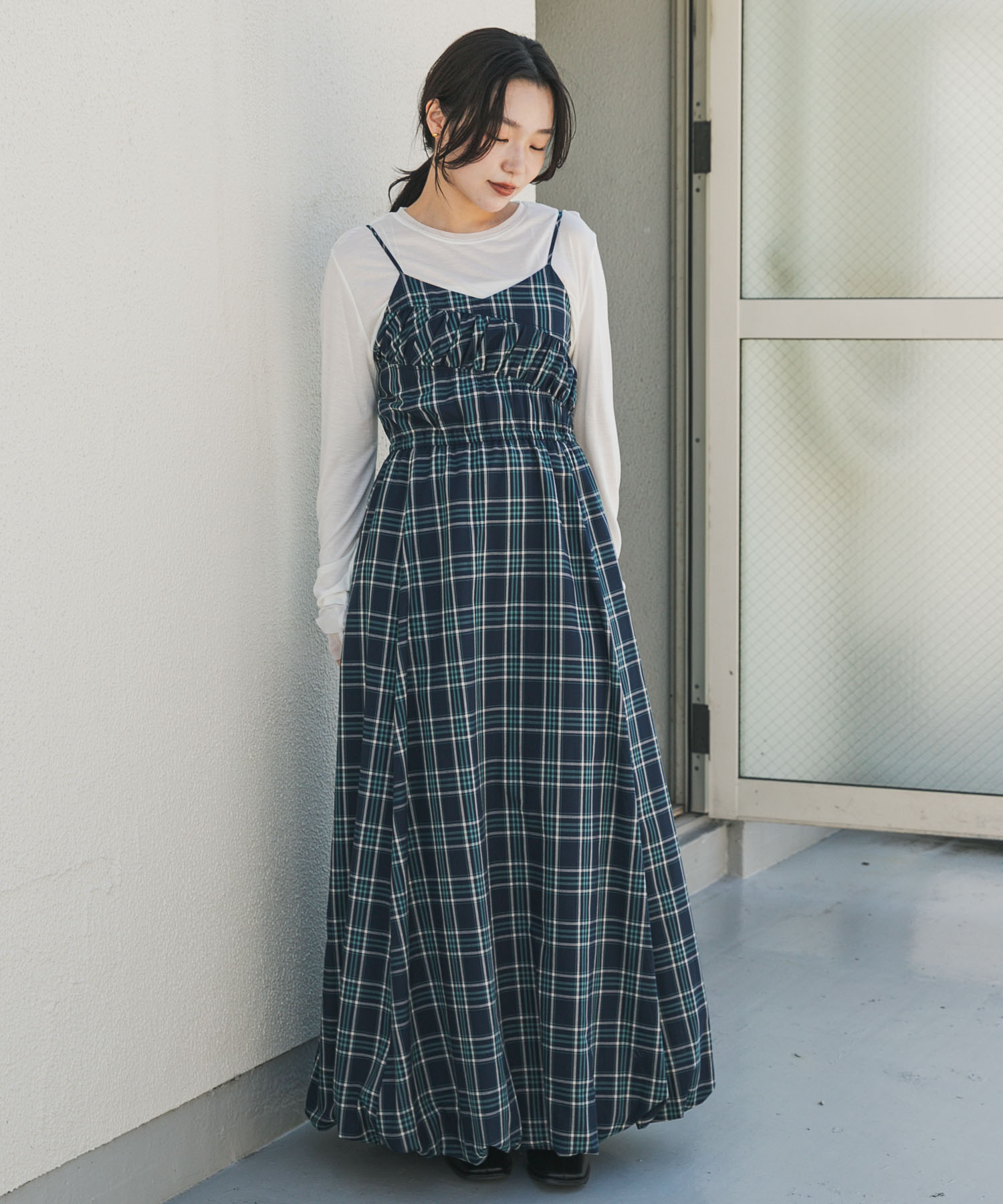 身長：158cm サイズ：one