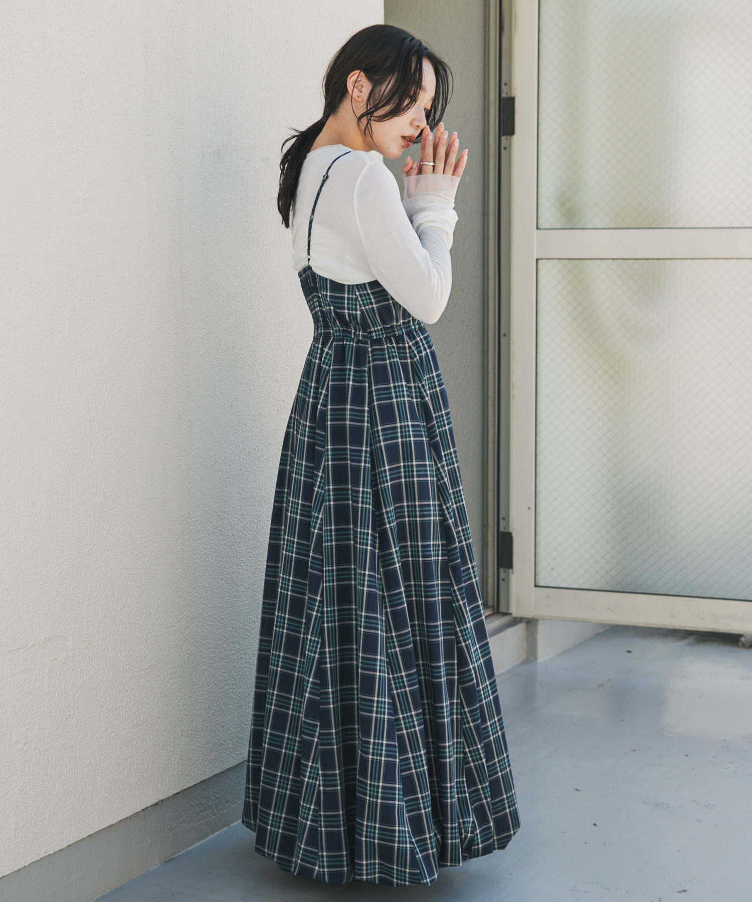 身長：158cm サイズ：one