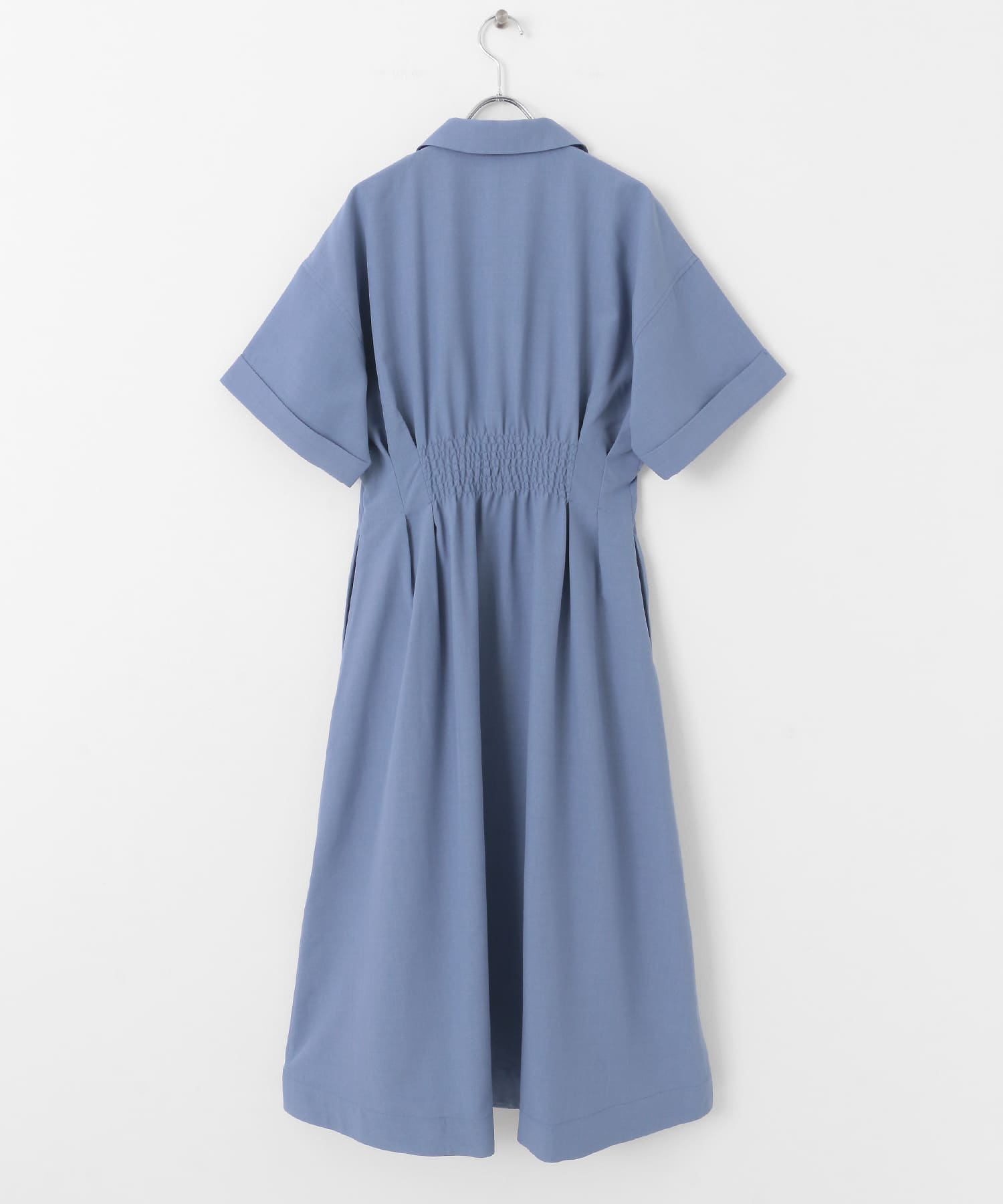 ウエストタックシャツワンピース L.BLUE COMPACT