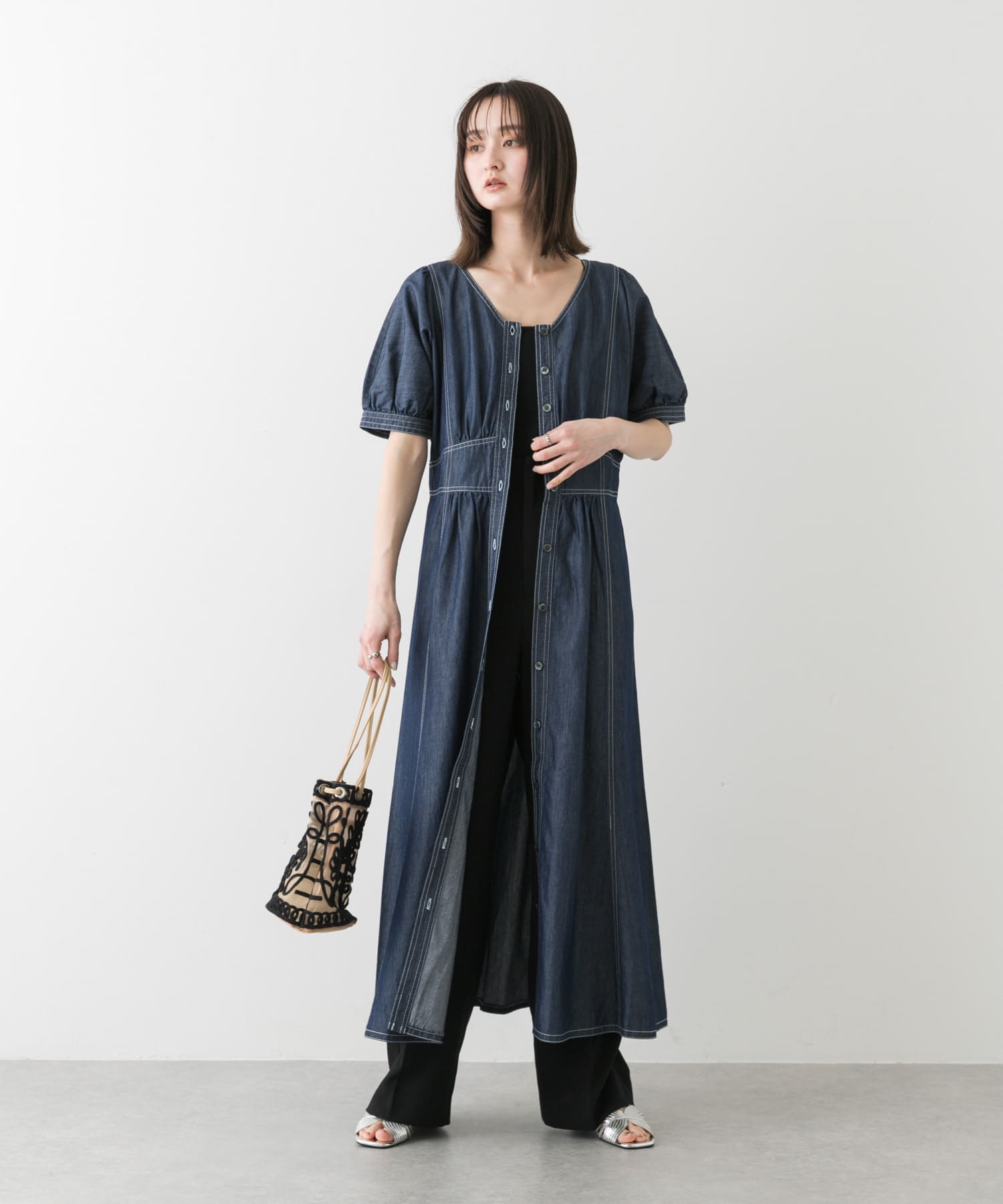 身長：169cm サイズ：one