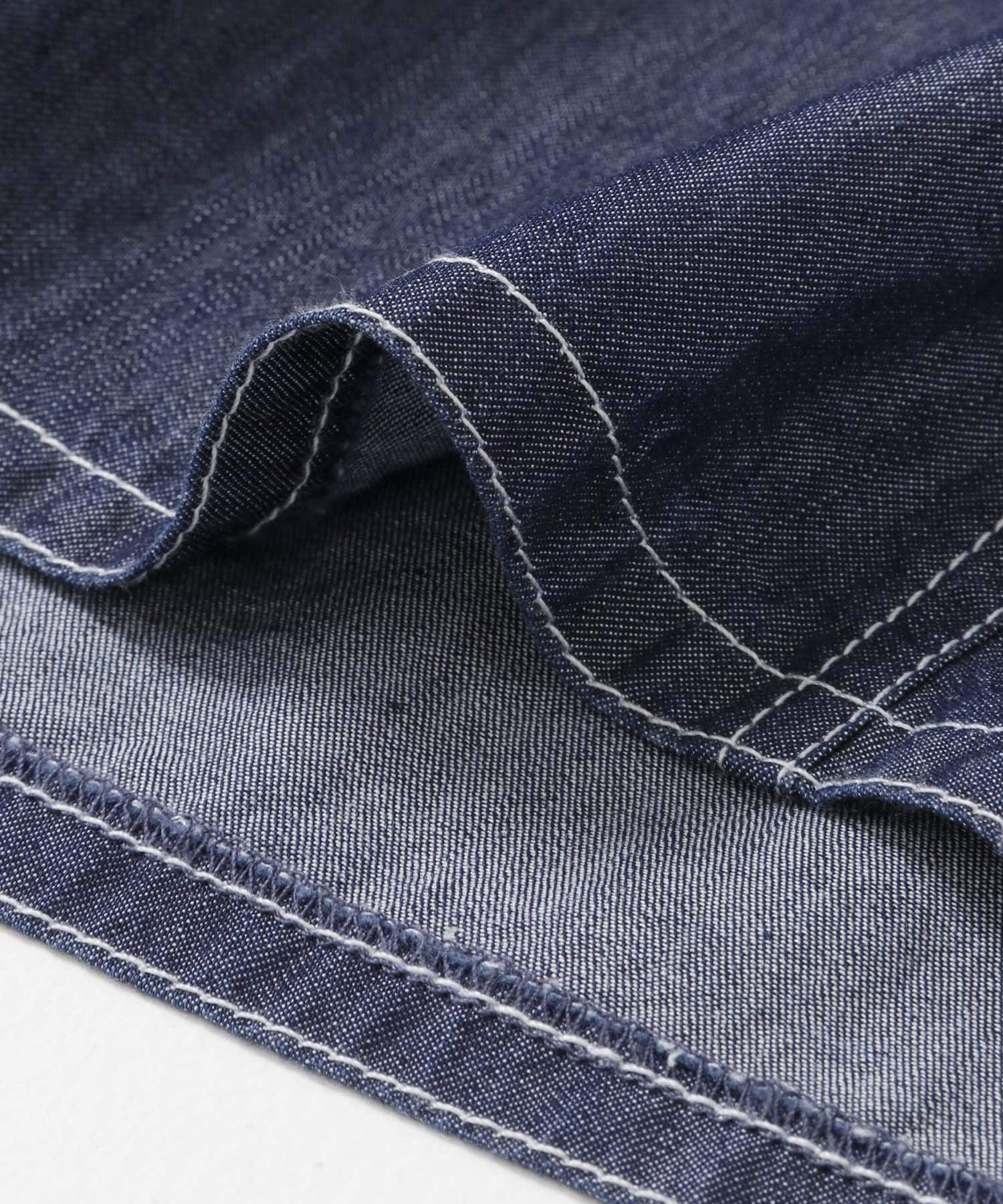 フロントボタンウエストマークワンピース ONE WASH COMPACT