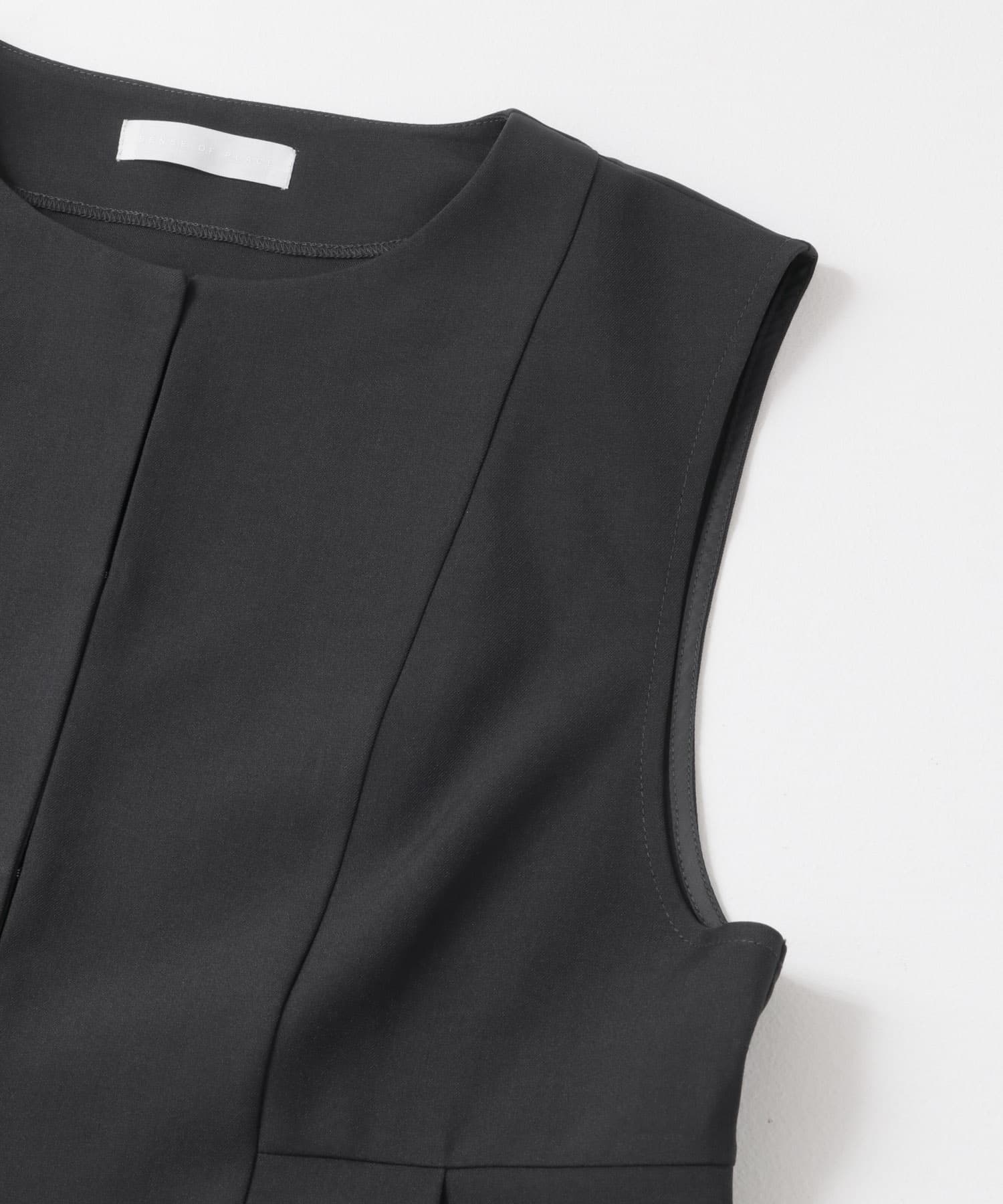 ウエストタックジレセットアップ CHARCOAL S