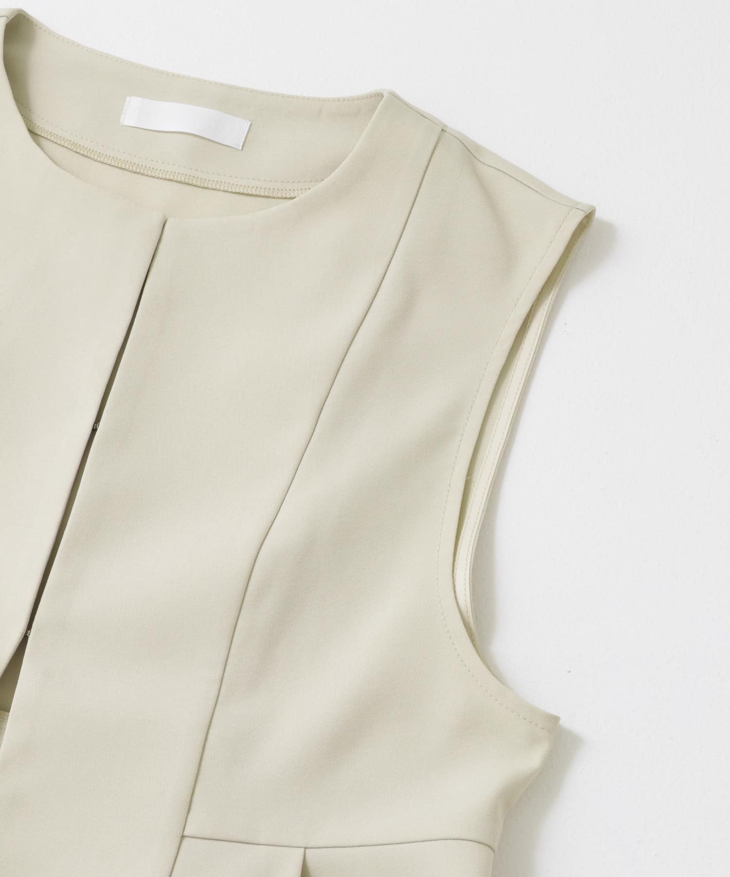 ウエストタックジレセットアップ BEIGE S