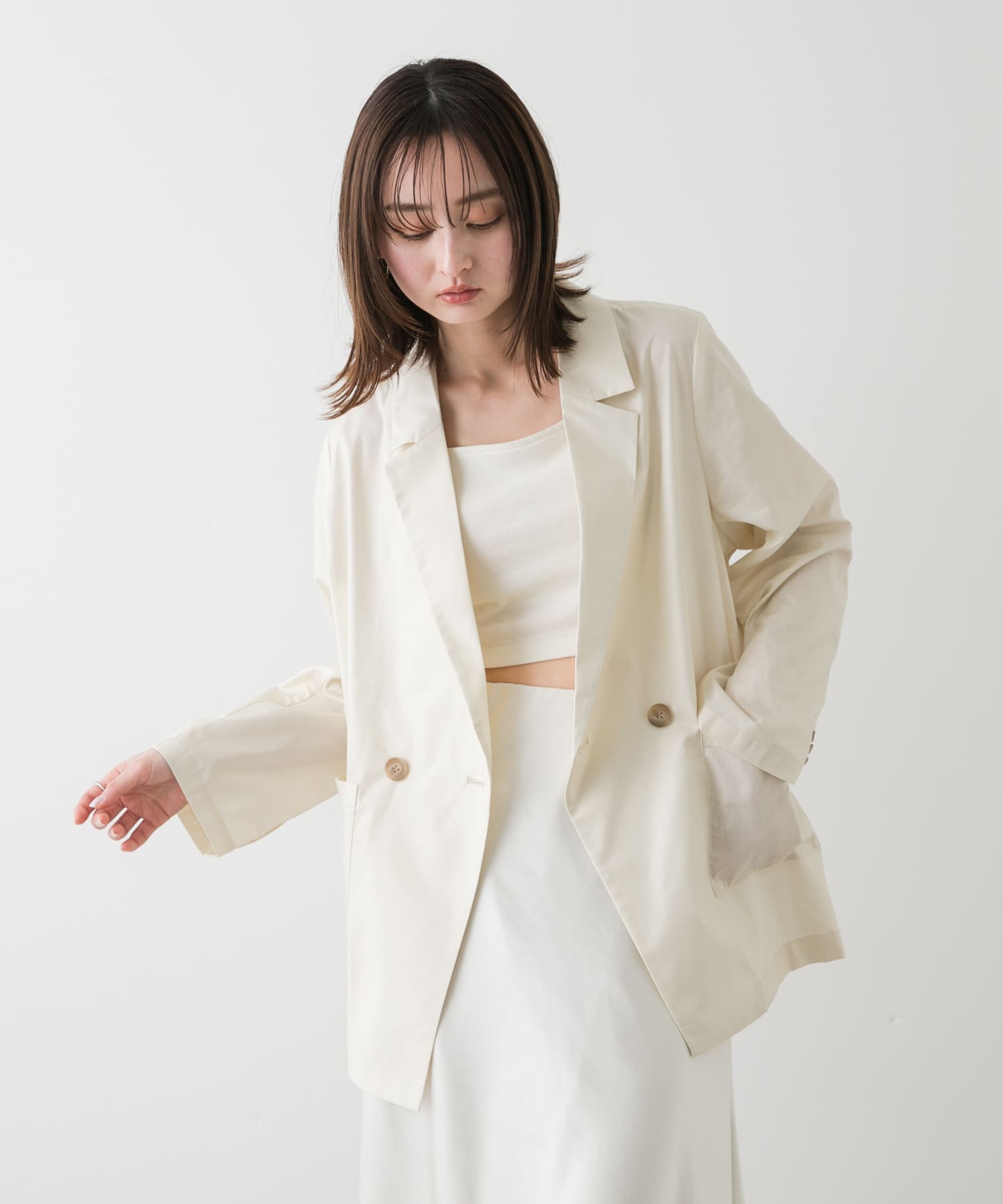 身長：169cm サイズ：one